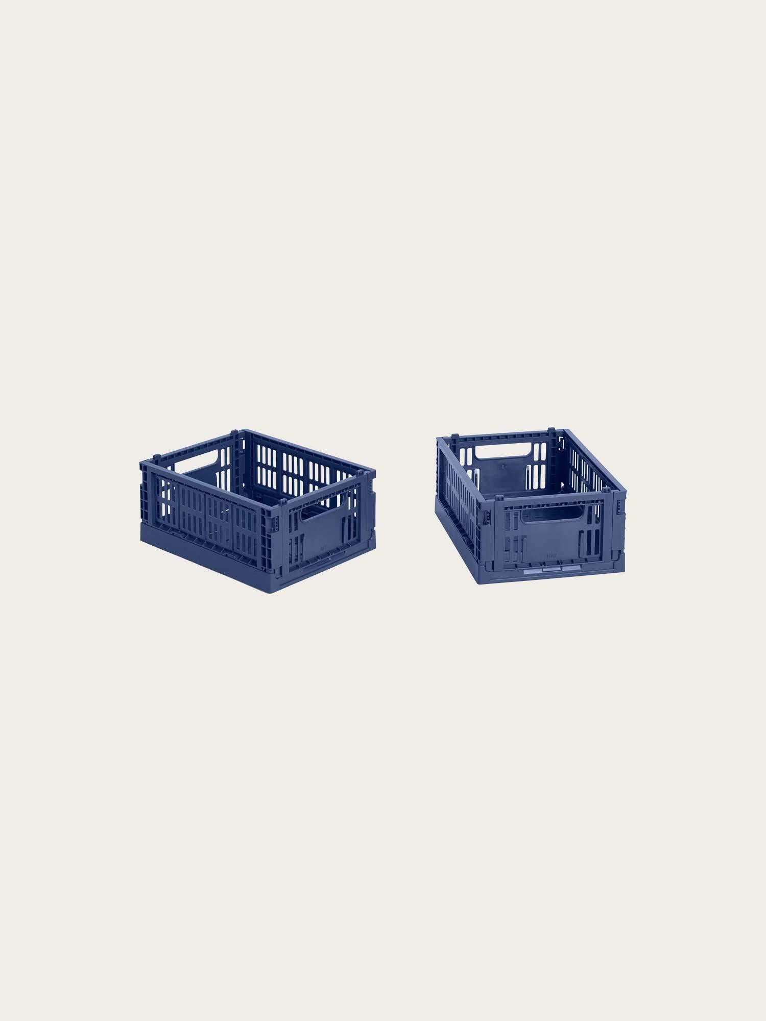HAY Colour Crate Mini-Set of 2 - Dark Blue