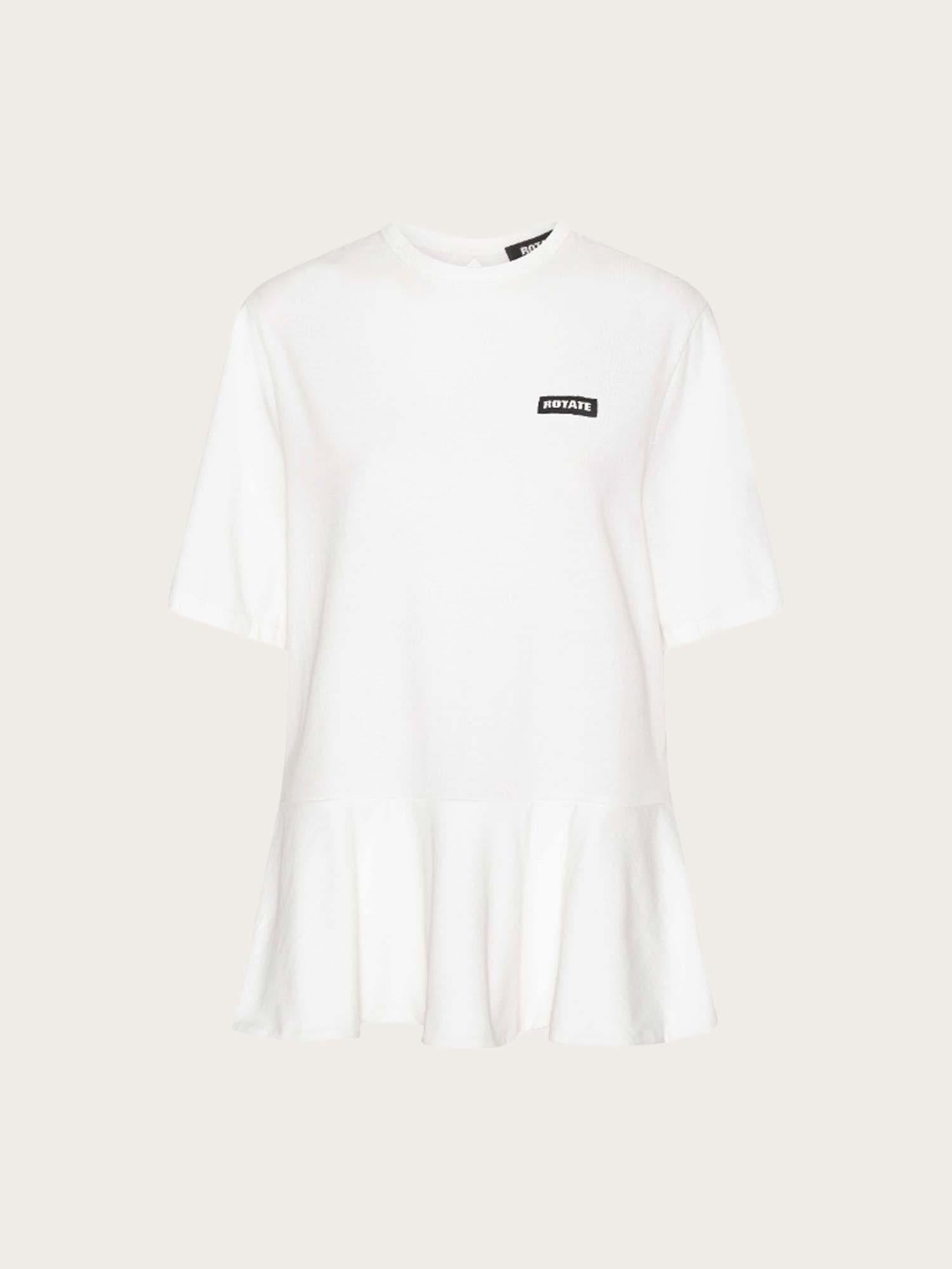 Peplum T-Shirt - Bright White