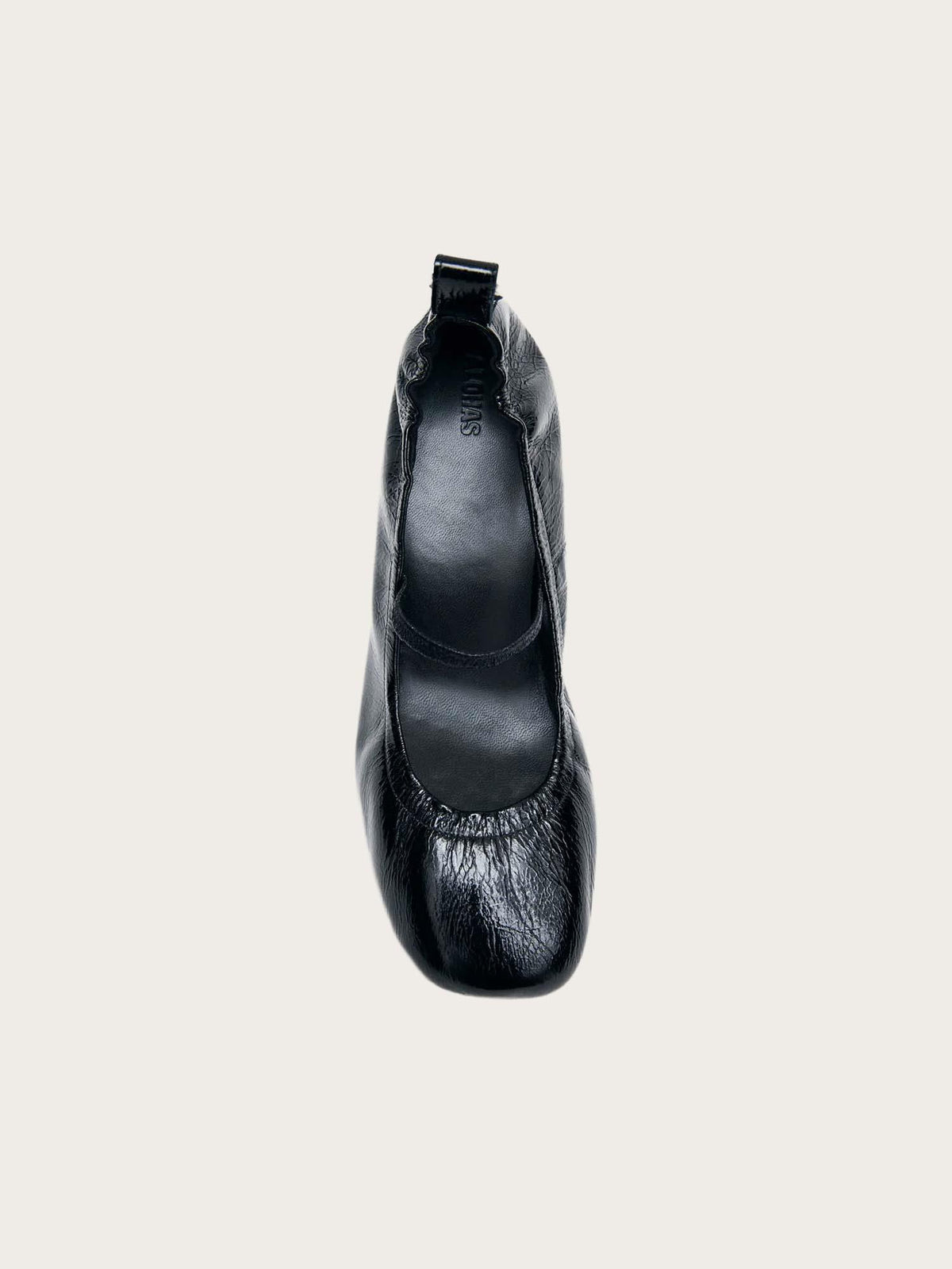 Rhiane Patent Black Leather Pumps