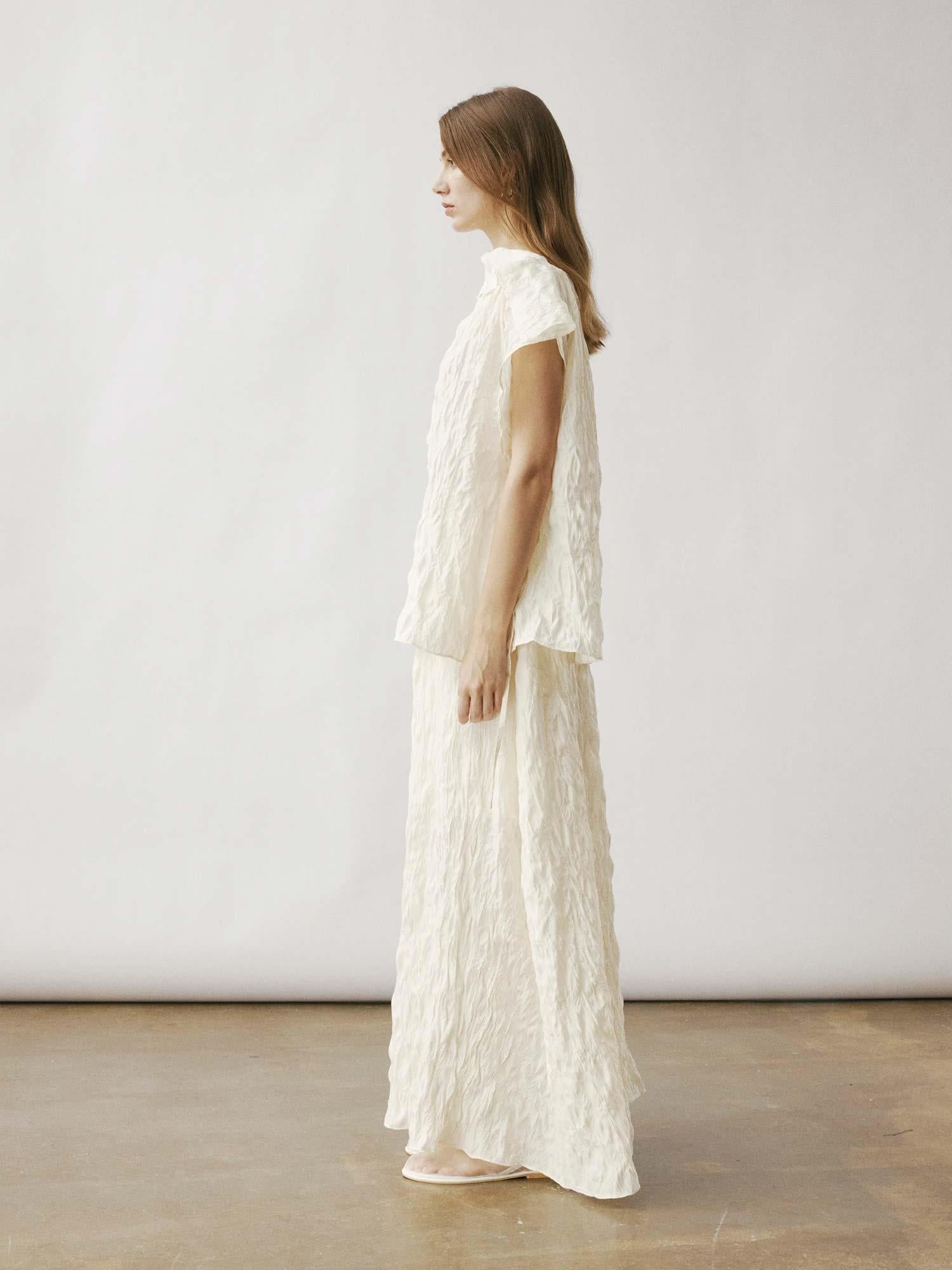 Amit Flap Top - Ivory