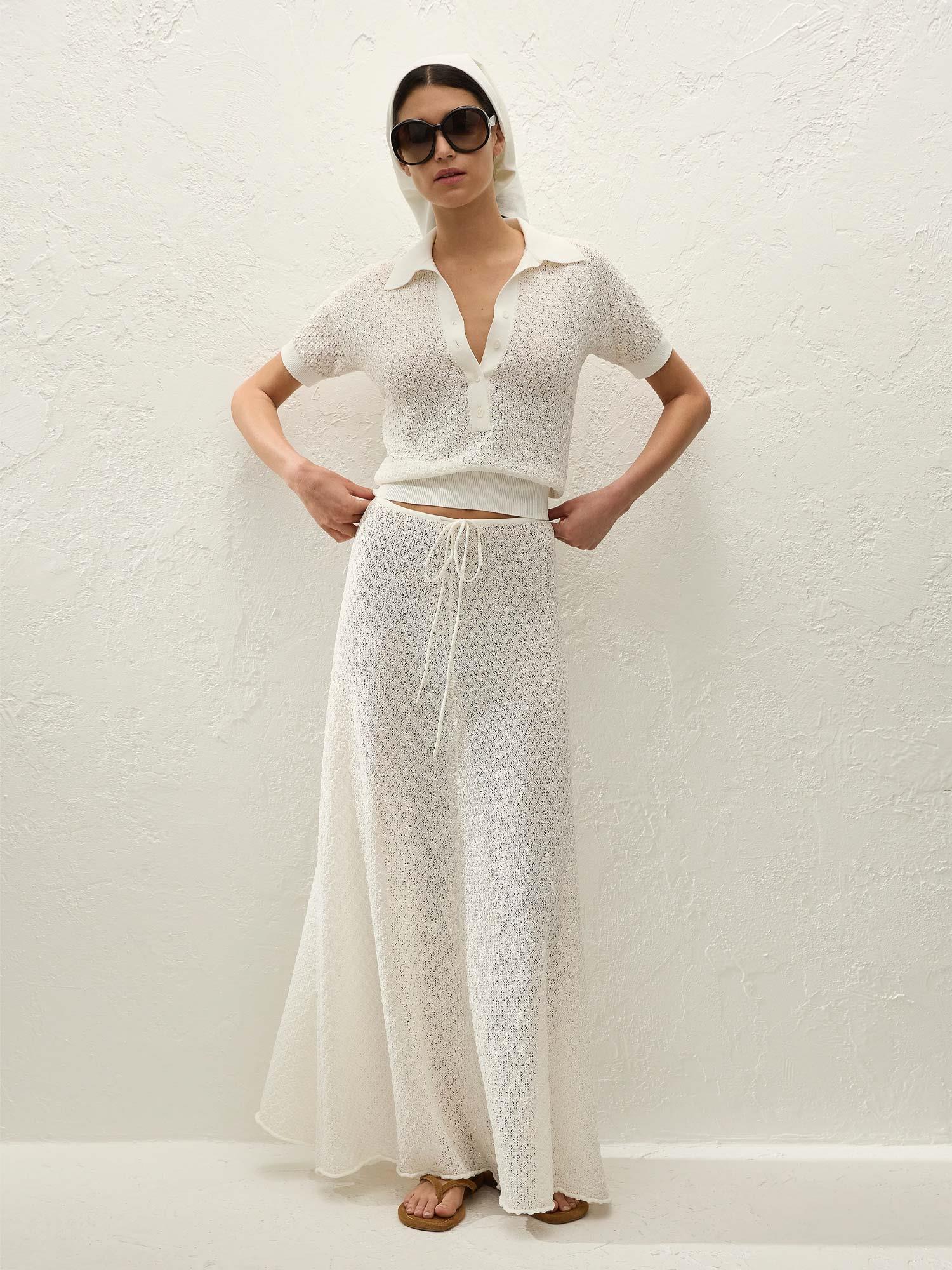 Lenna Skirt - Vintage White