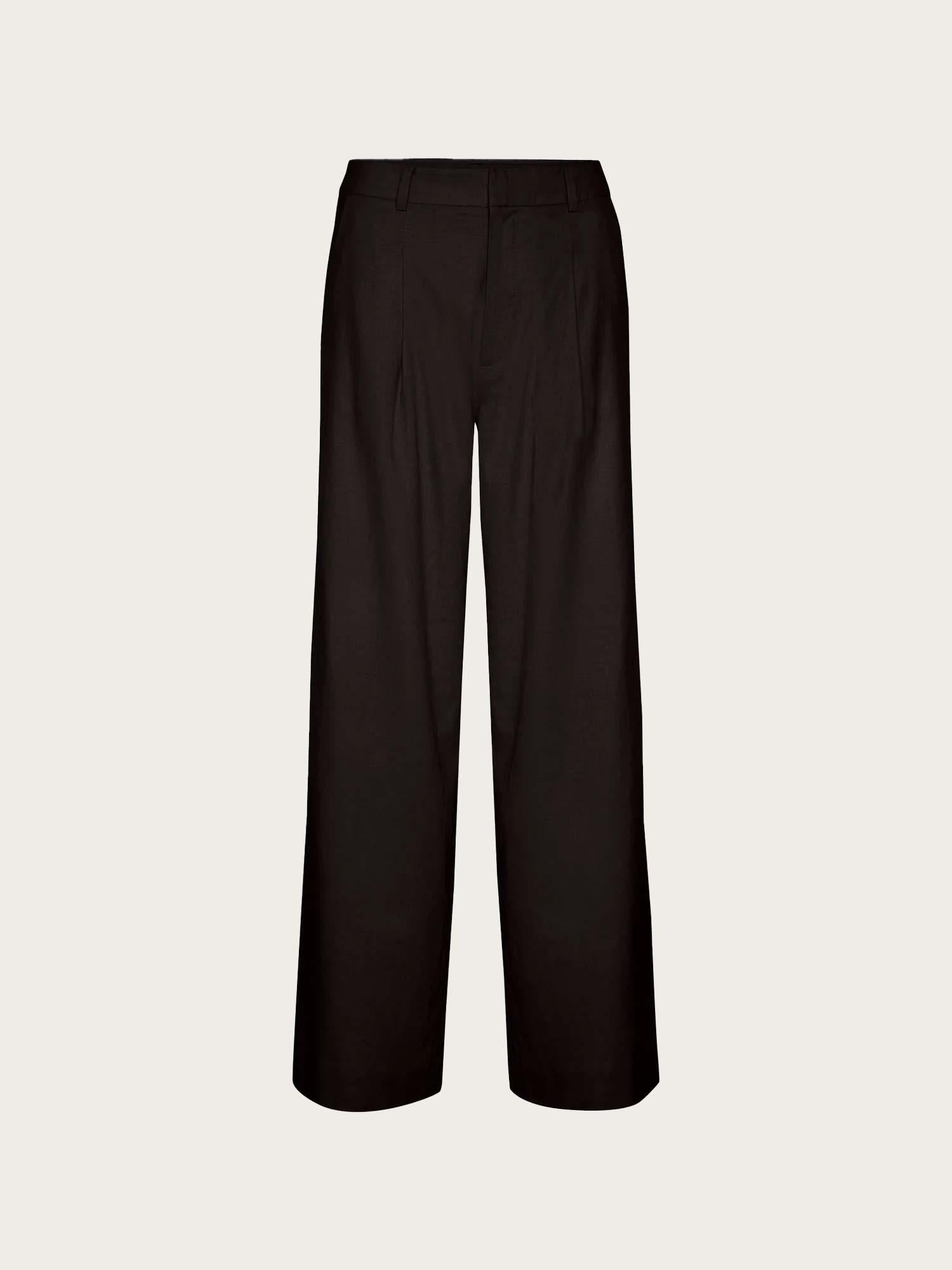 ElarahGZ Linen HW Pants - Black