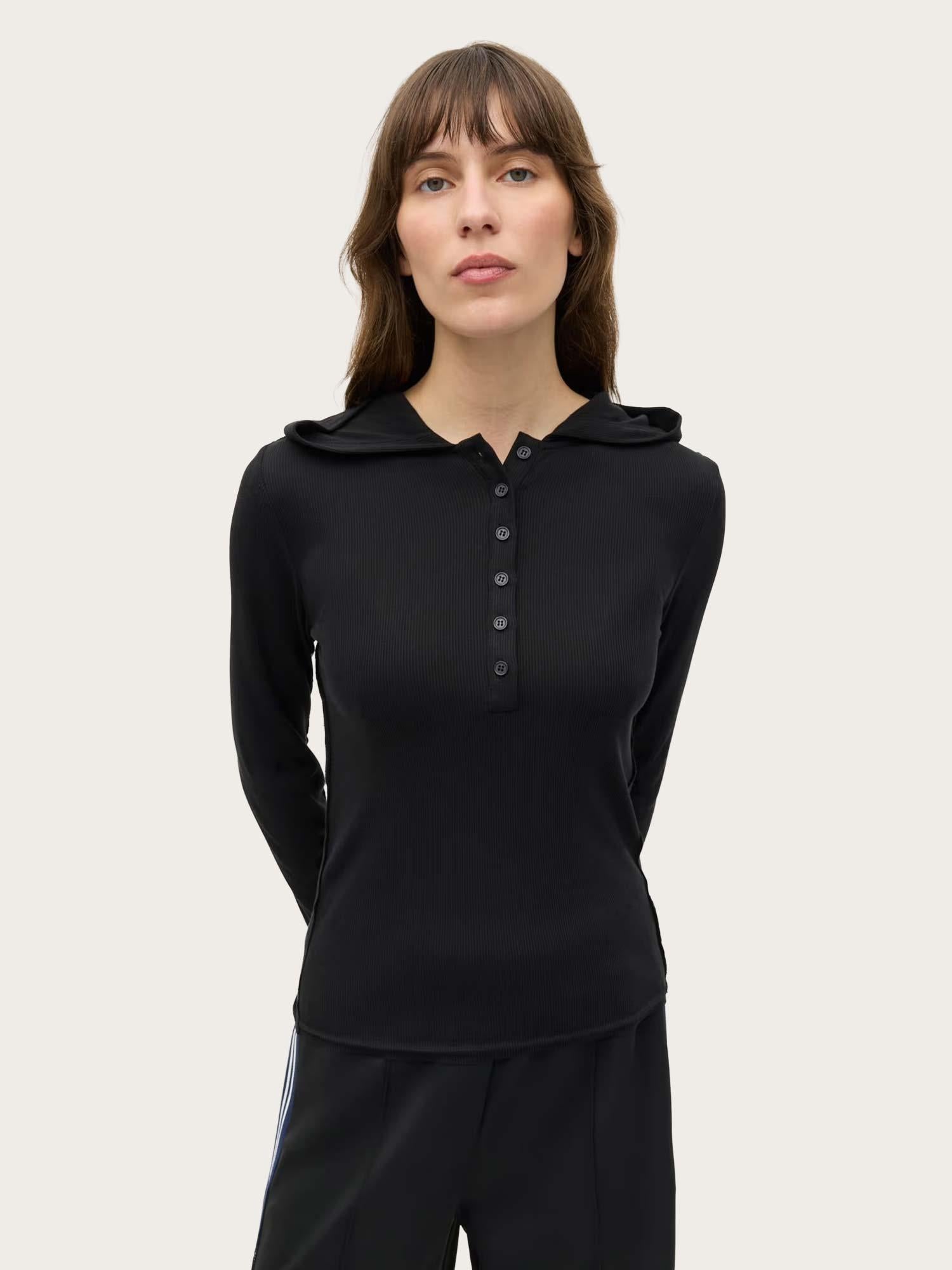 Encemille LS Hood Tee - Black