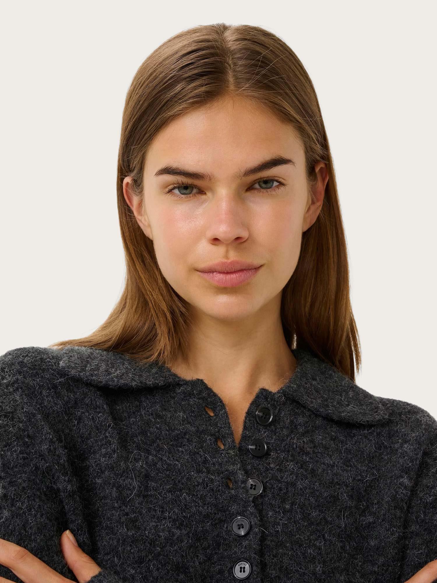 Alpha Polo Pullover - Charcoal Melange