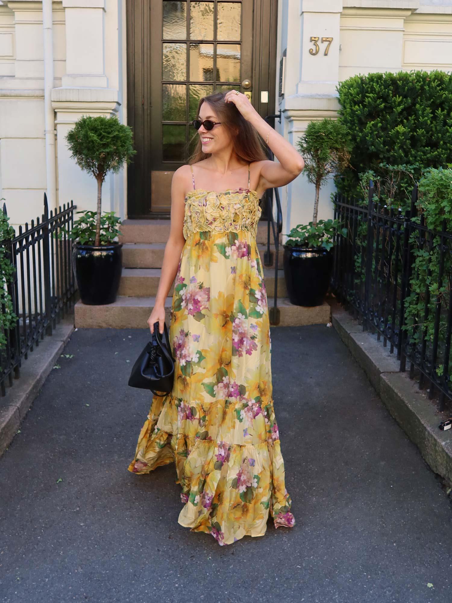 Organza Strap Dress - Sunflower
