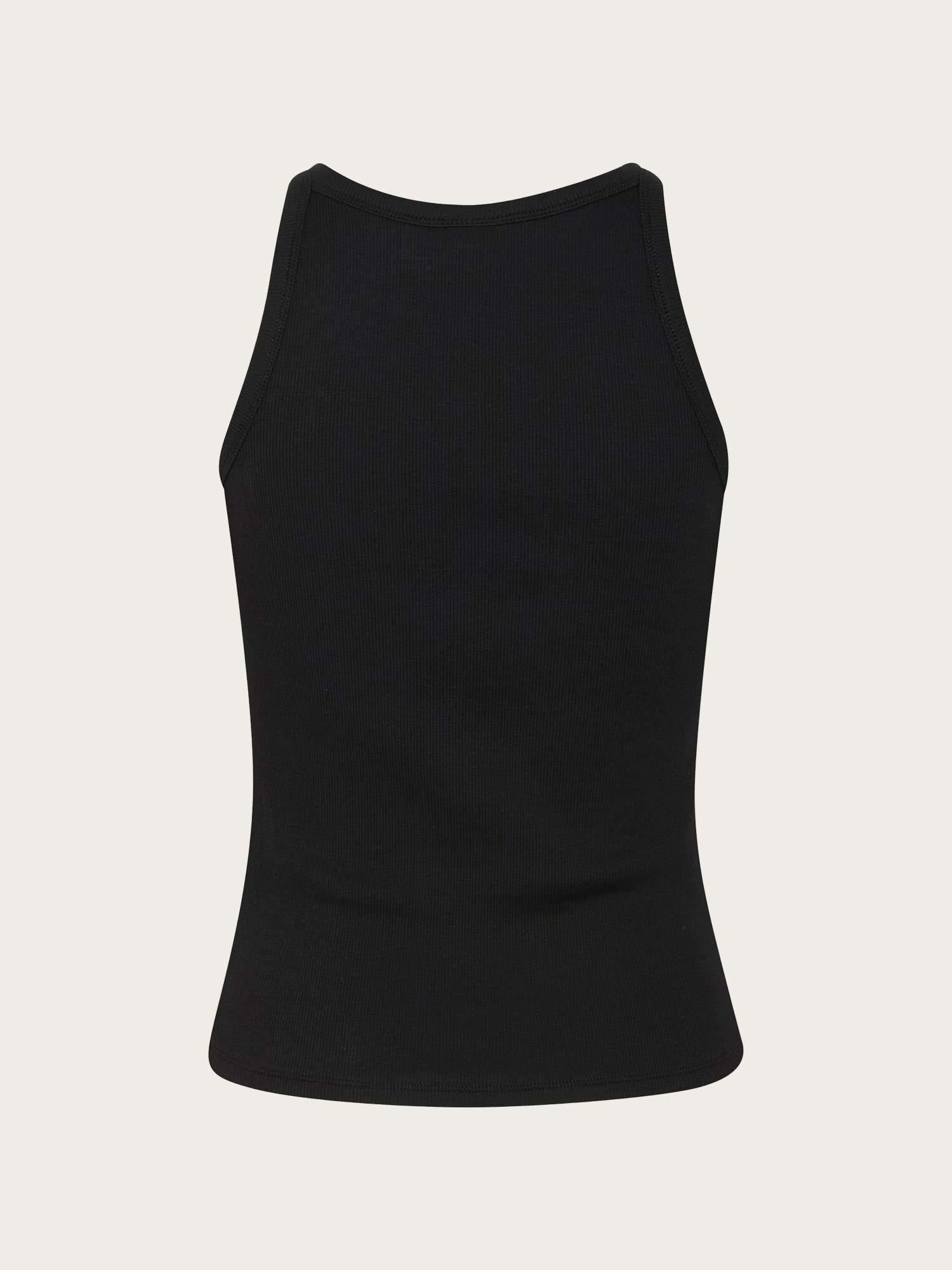 Drew Rhinestone Logo Tank - Black