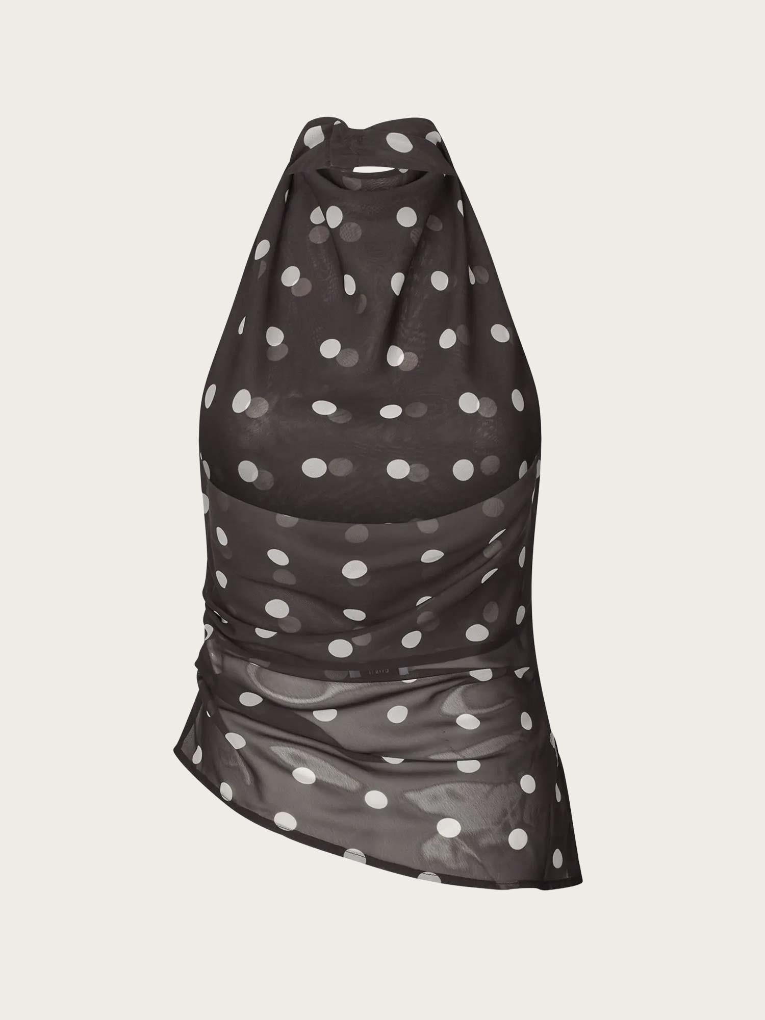 Enyarsi h-n Top - Chocolate Polka Dot