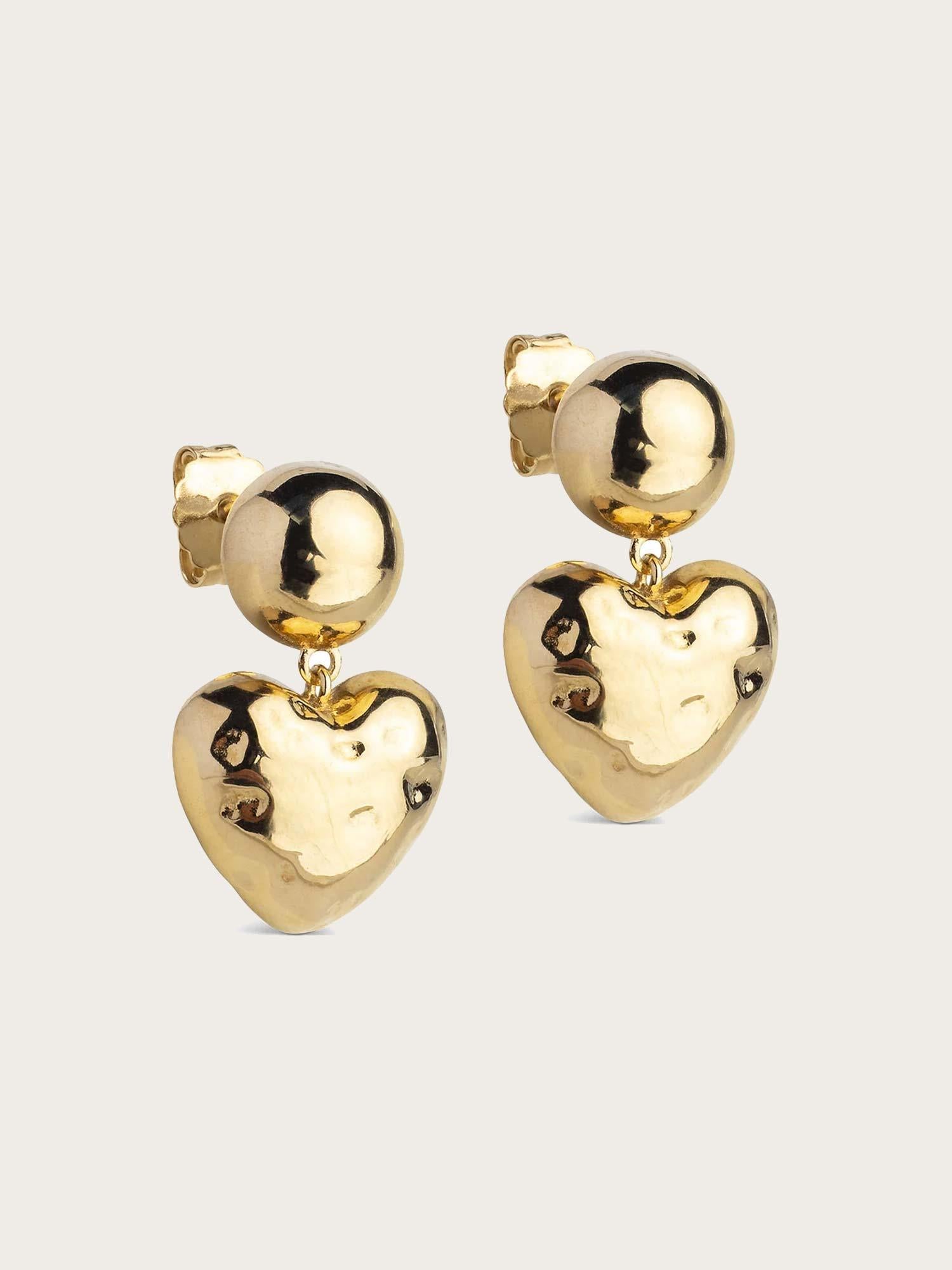 Earring Poma Heart - Gold