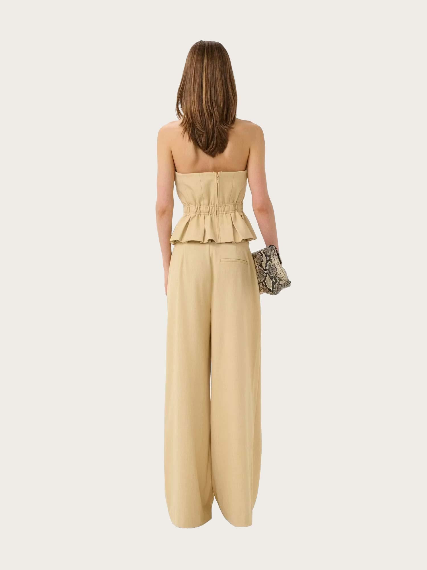 Stacy Corsage - Pale Hay Melange