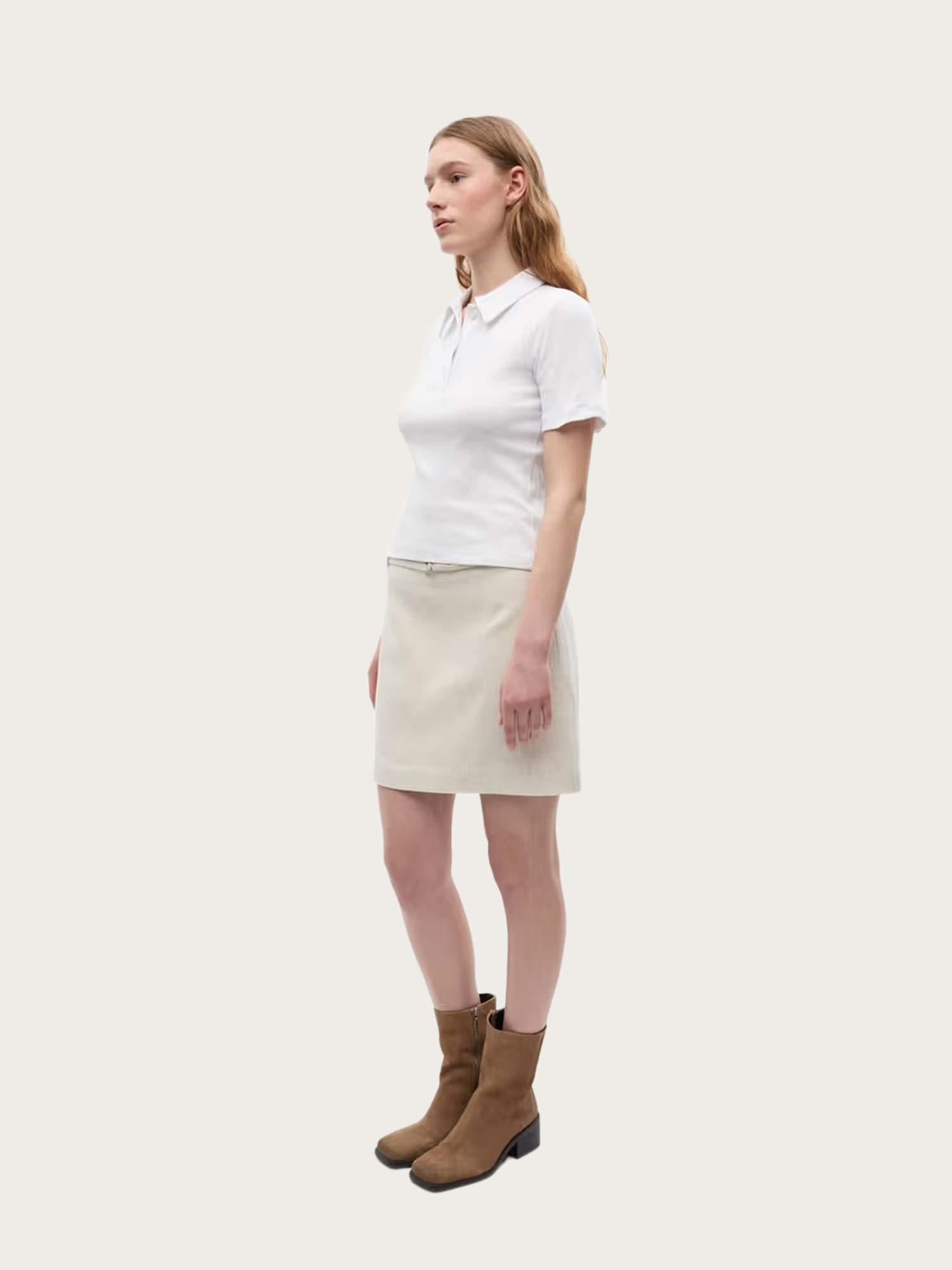 Ensnappie Skirt - Light Sand Melange