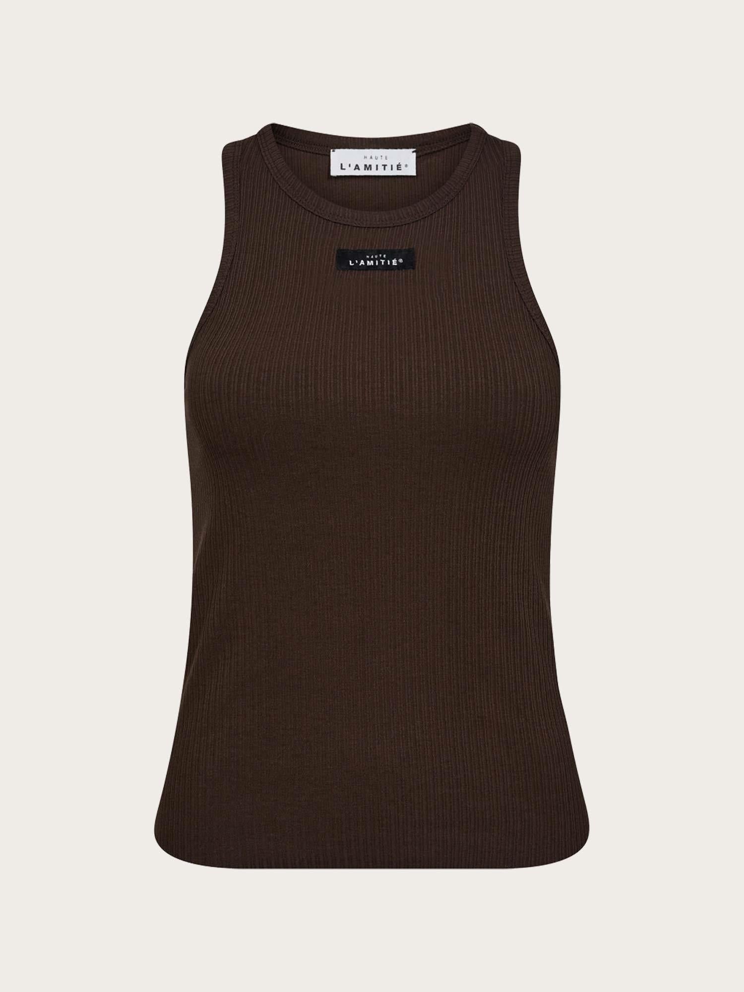 Rib Badge Tank - Mocca