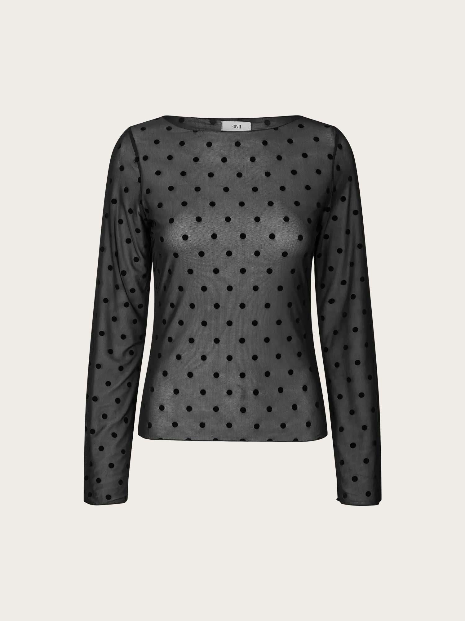 Ennicola LS Dot - Black Polka Dot