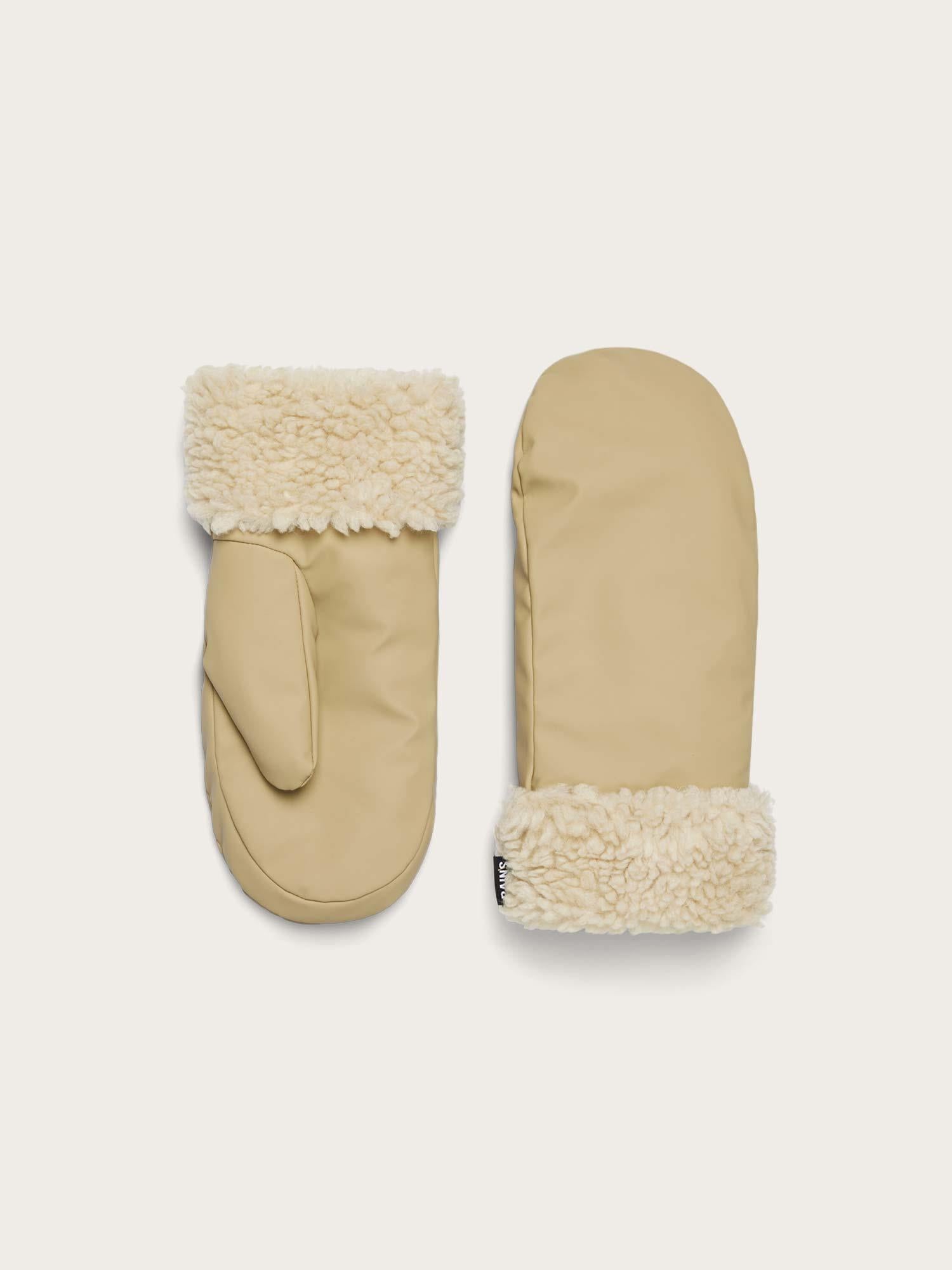 Puffer Fleece Mittens W2T3 - Sand