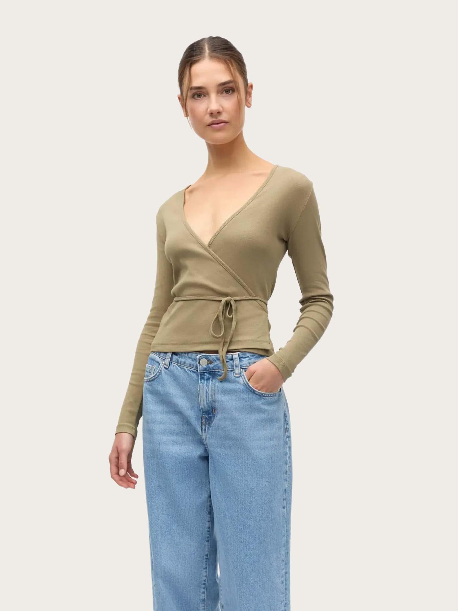 Enally LS V-N Tee - Mermaid