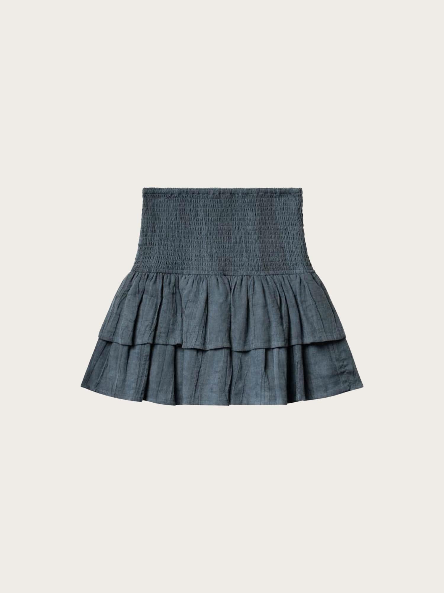 Sorrento Crinkled Skirt - Washed Navy