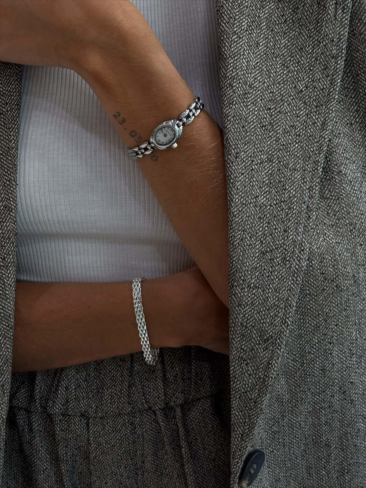 Mesh Link Bracelet - Silver