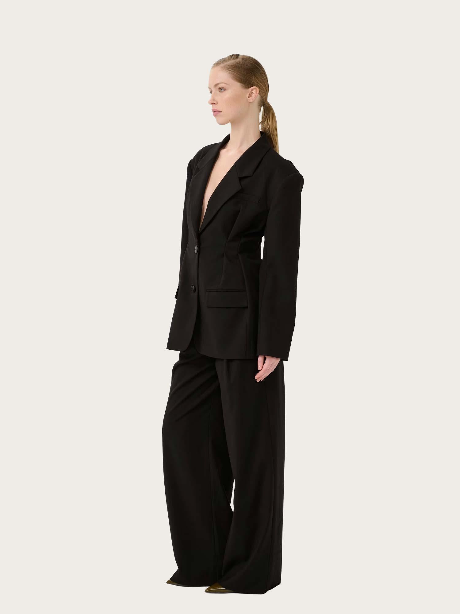 Paula Waist Blazer - Black