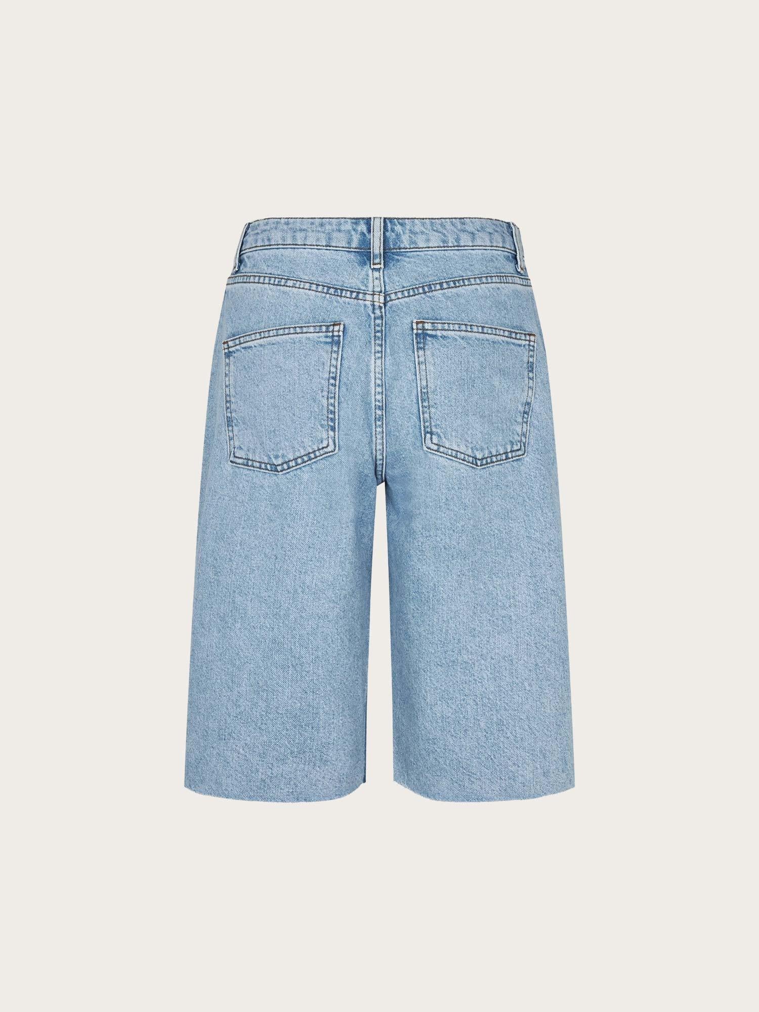Enbree Straight Shorts - Mid Light Blue
