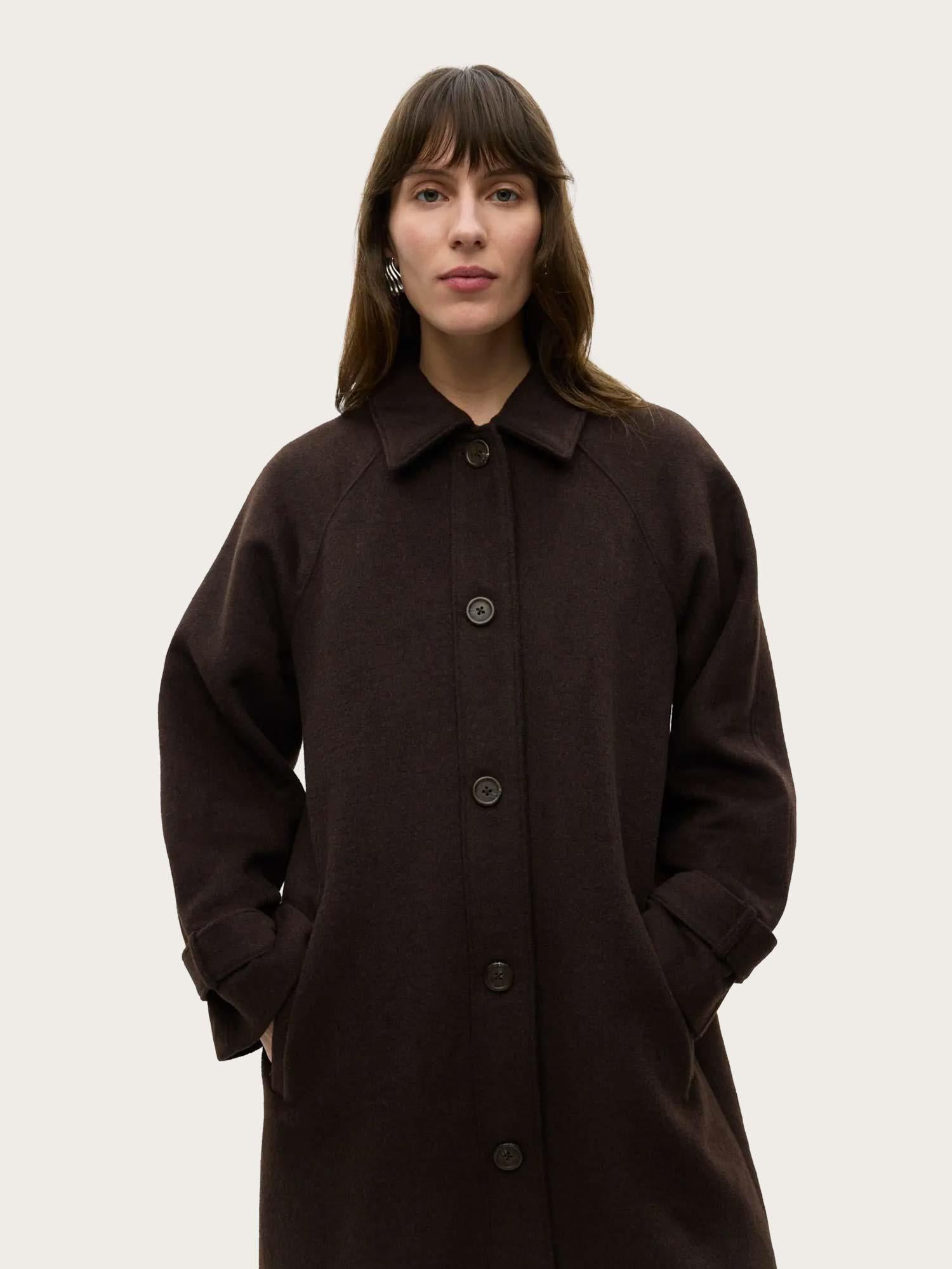 Enseneca Wool Jacket - Chocolate Torte Mel