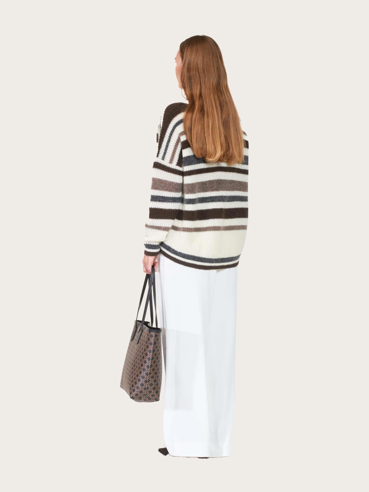 Stellar Sweater - Offwhite/Brown