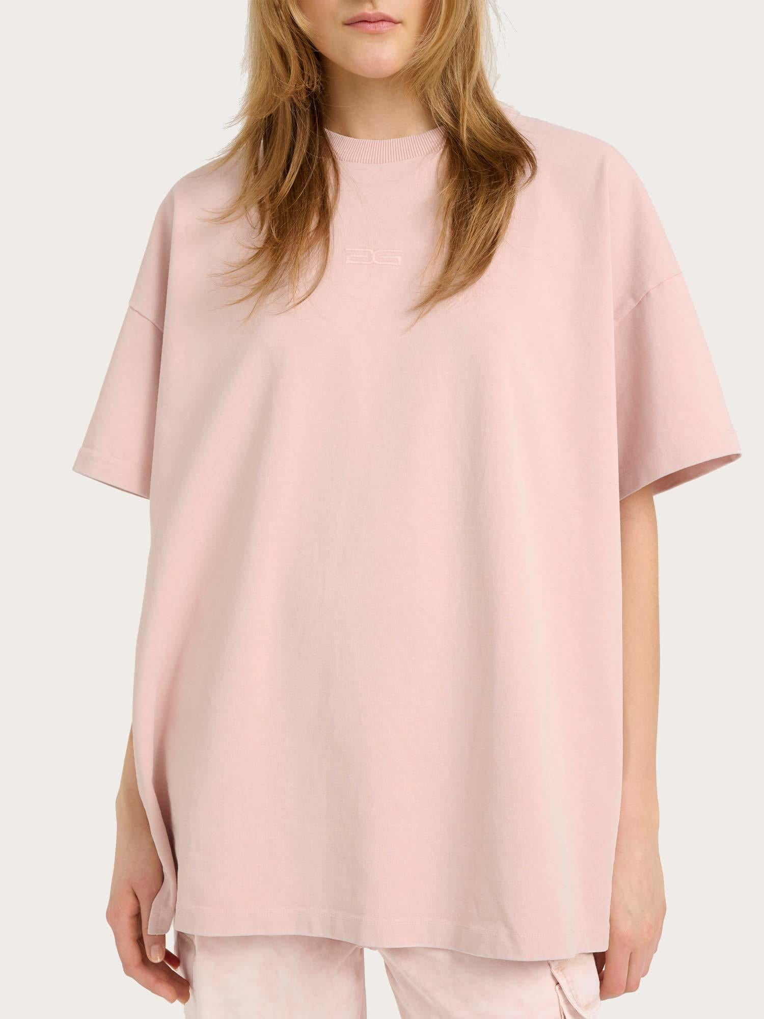 Milo Oversize Tee - Light Pink Washed