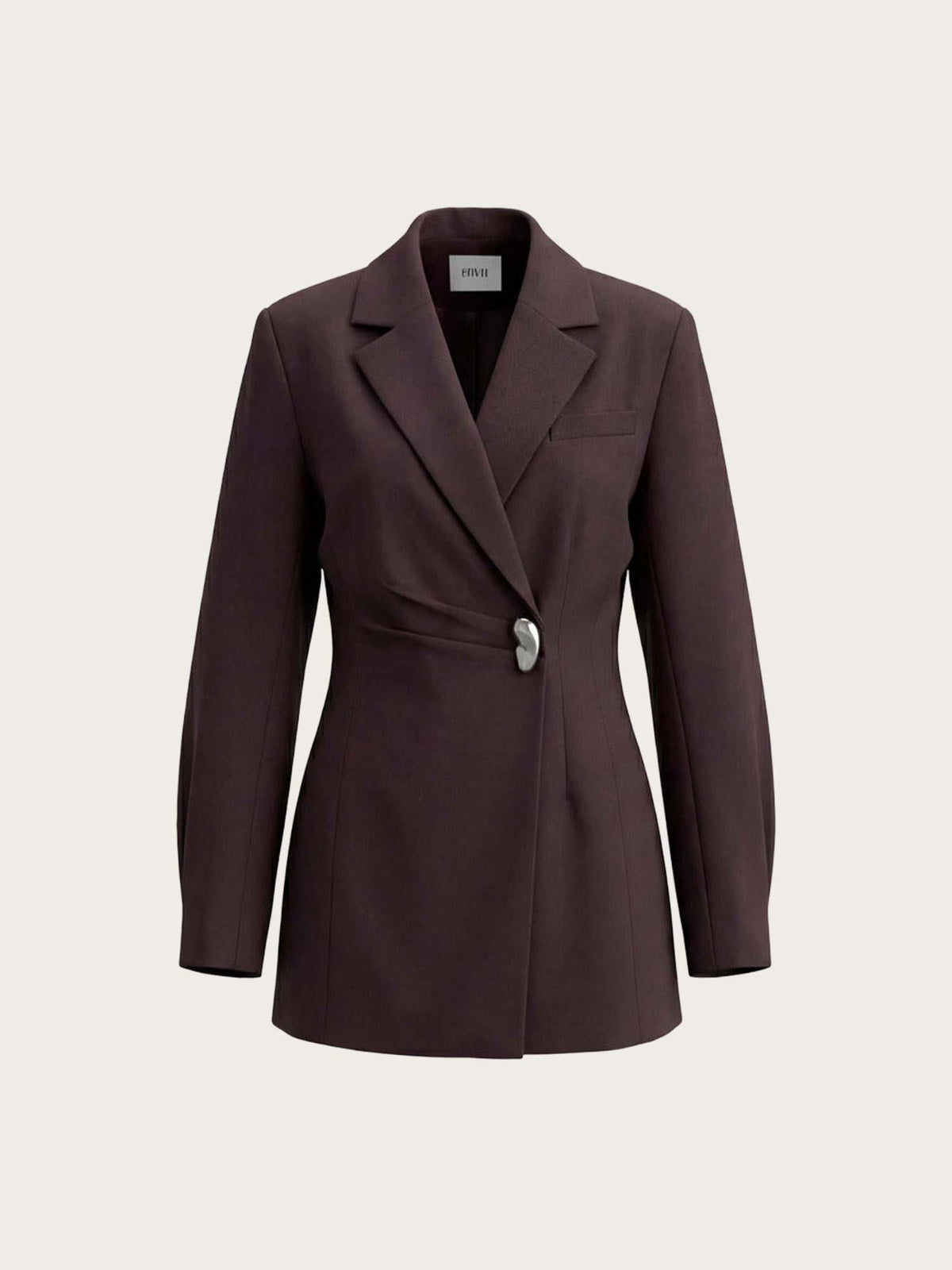 Enaugustine Buckle Blazer - Chocolate Torte