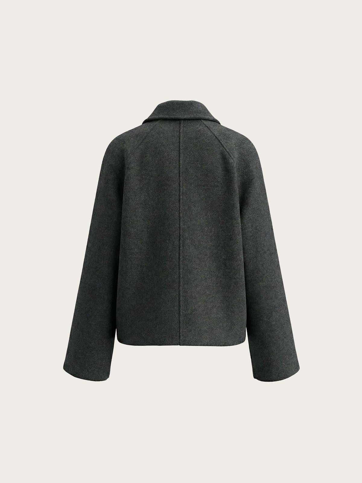 Enseneca Short Wool Jacket - Black Mel