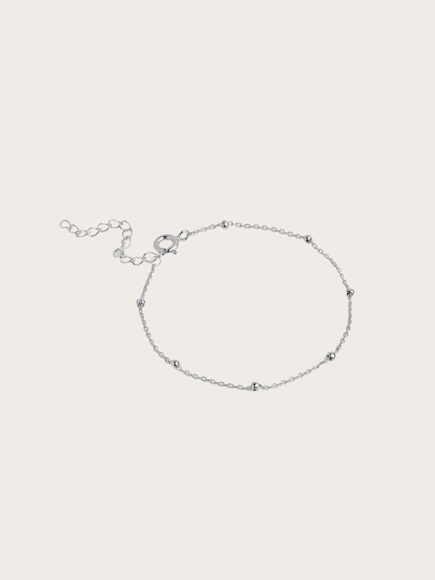 Bracelet Beaded Chain - Silver Plated
