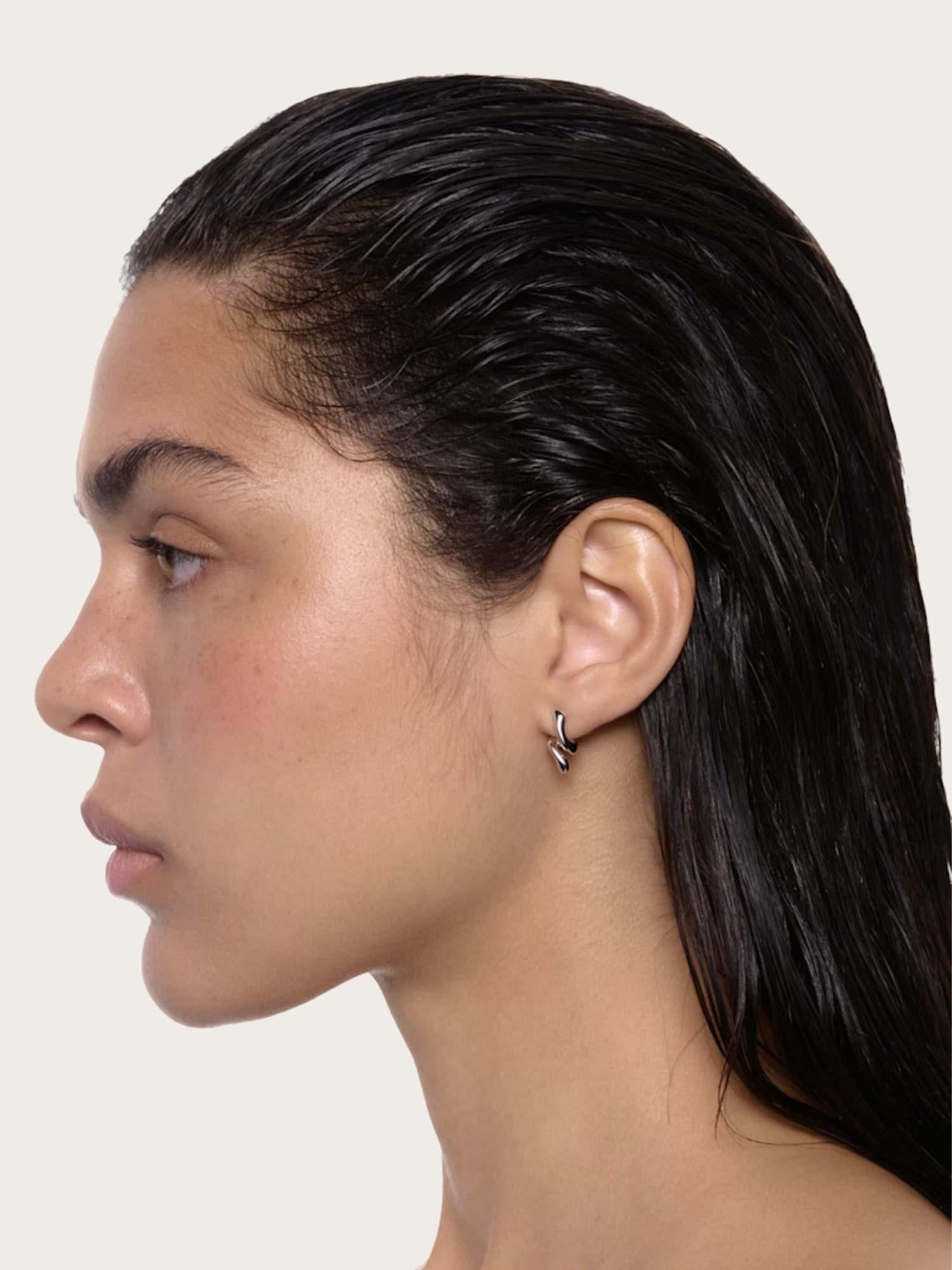 Coil Curl Studs - Silver