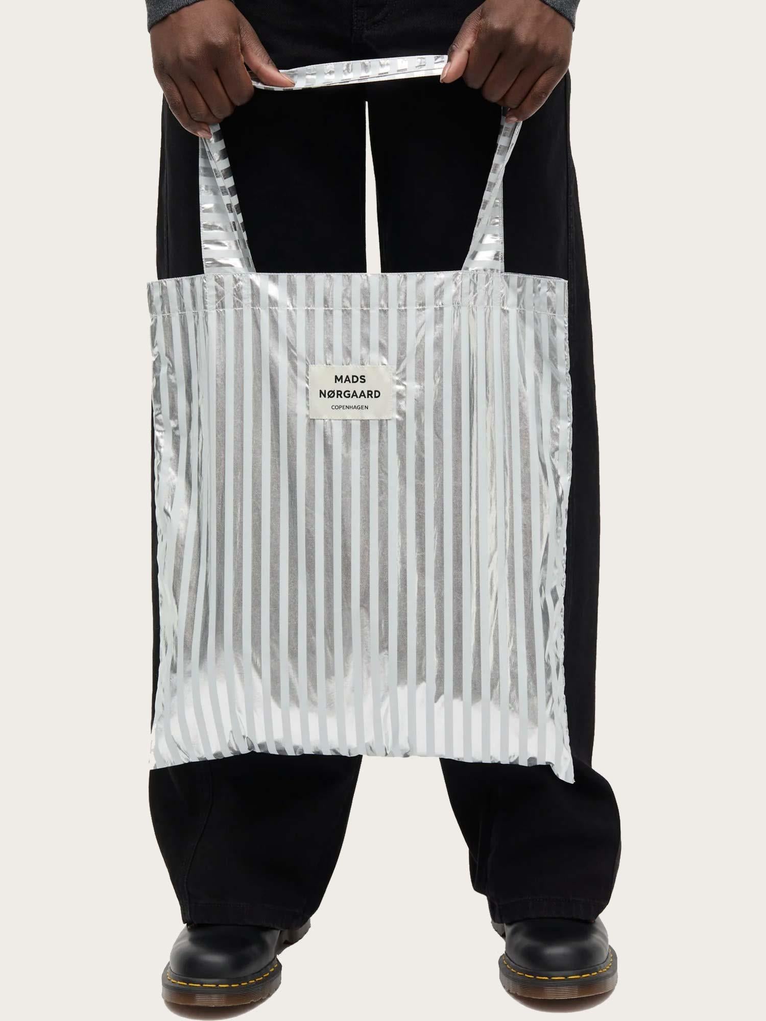 Sacky Metallic Atoma Bag - Silver