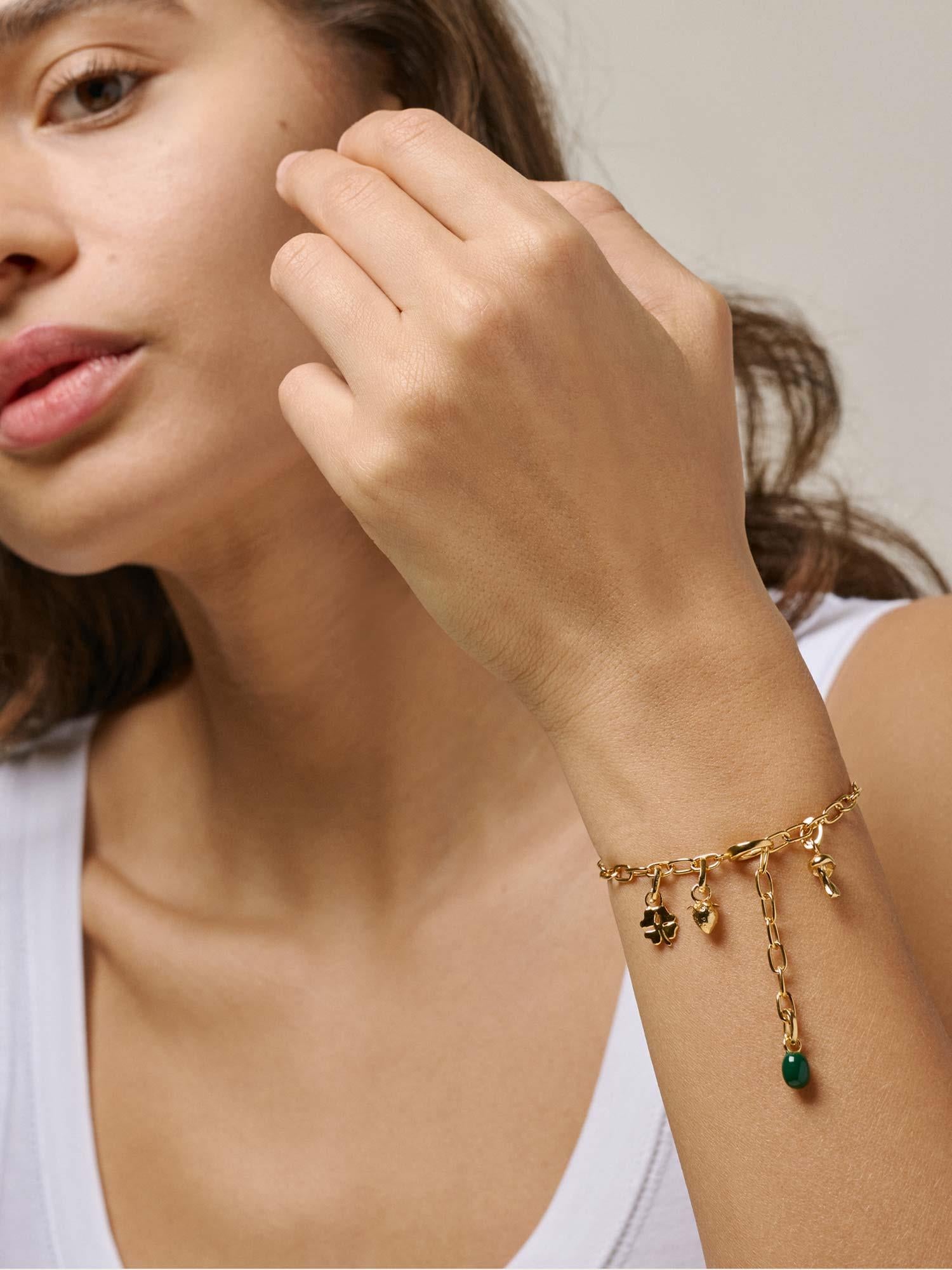 Charm Organic Clover - Gold