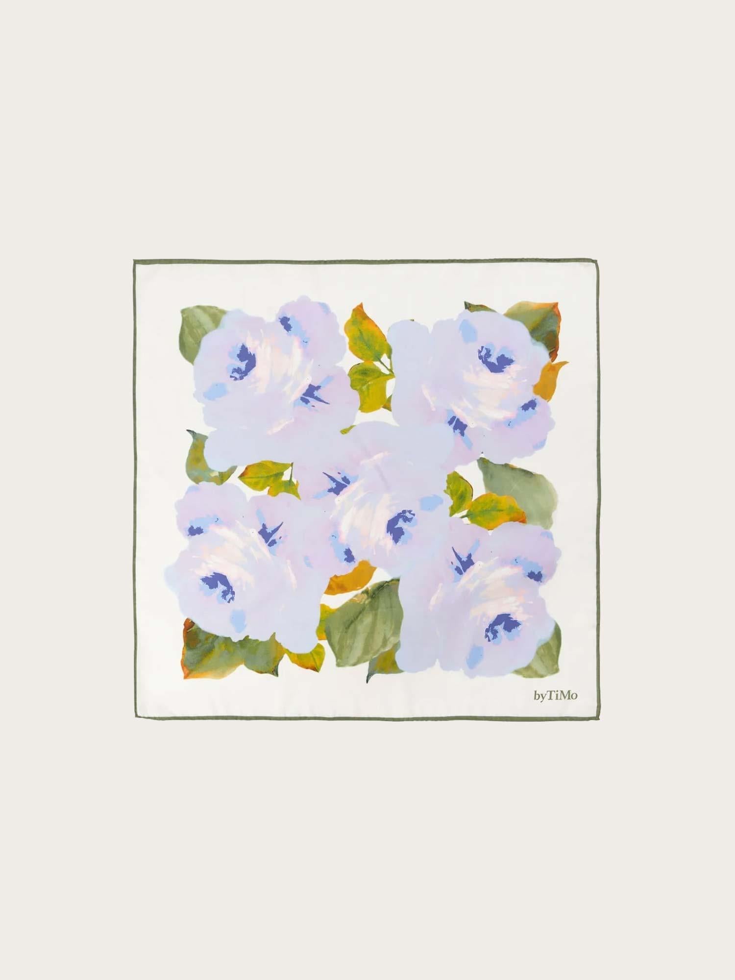 Silk Scarf Small - Celeste