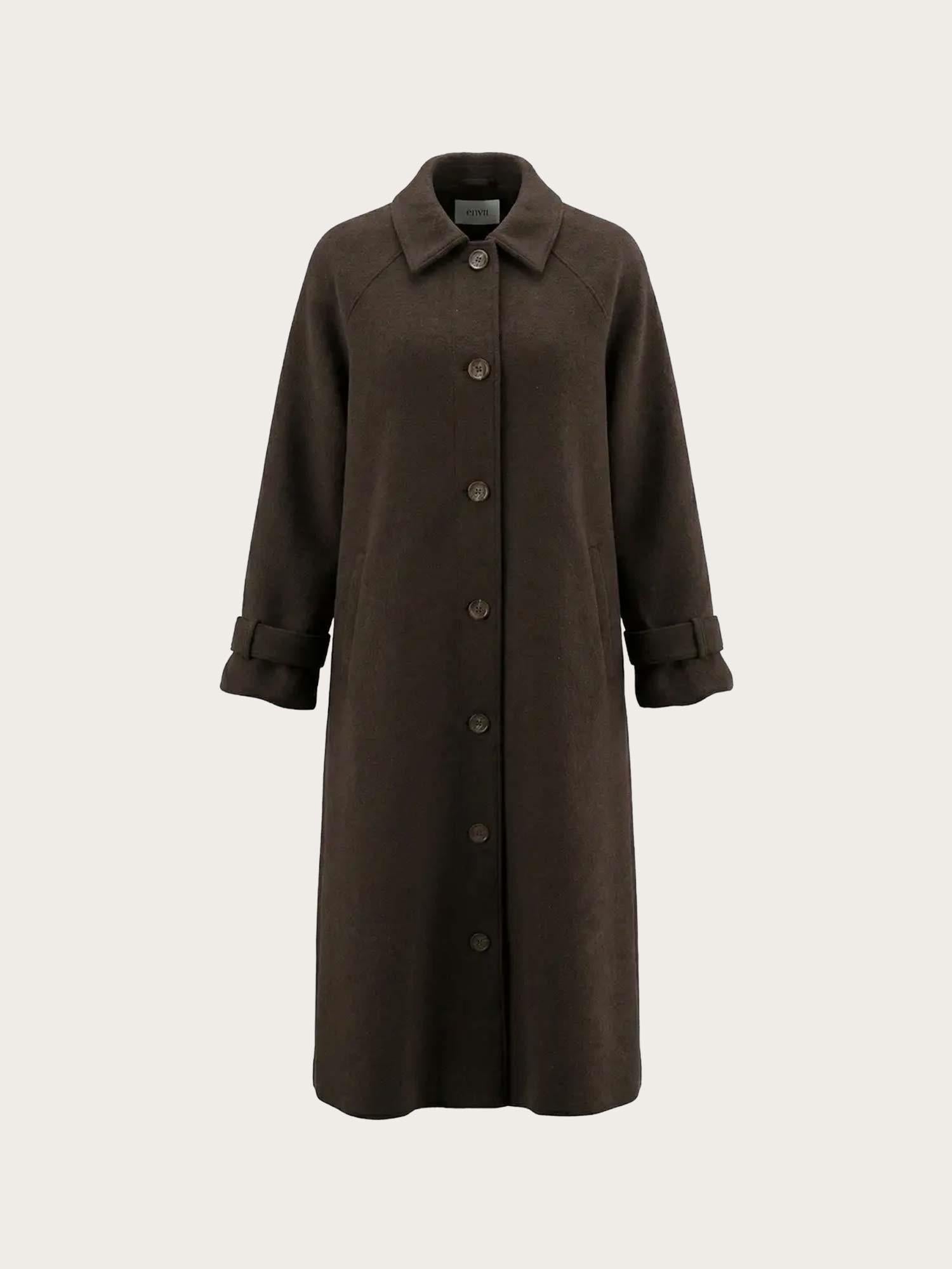 Enseneca Wool Jacket - Chocolate Torte Mel