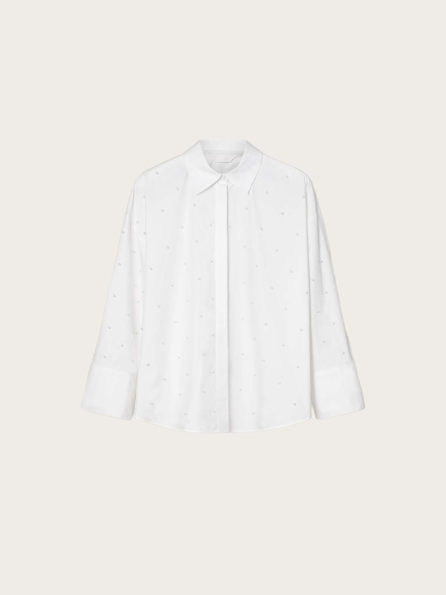 Nell Pearl Shirt - White