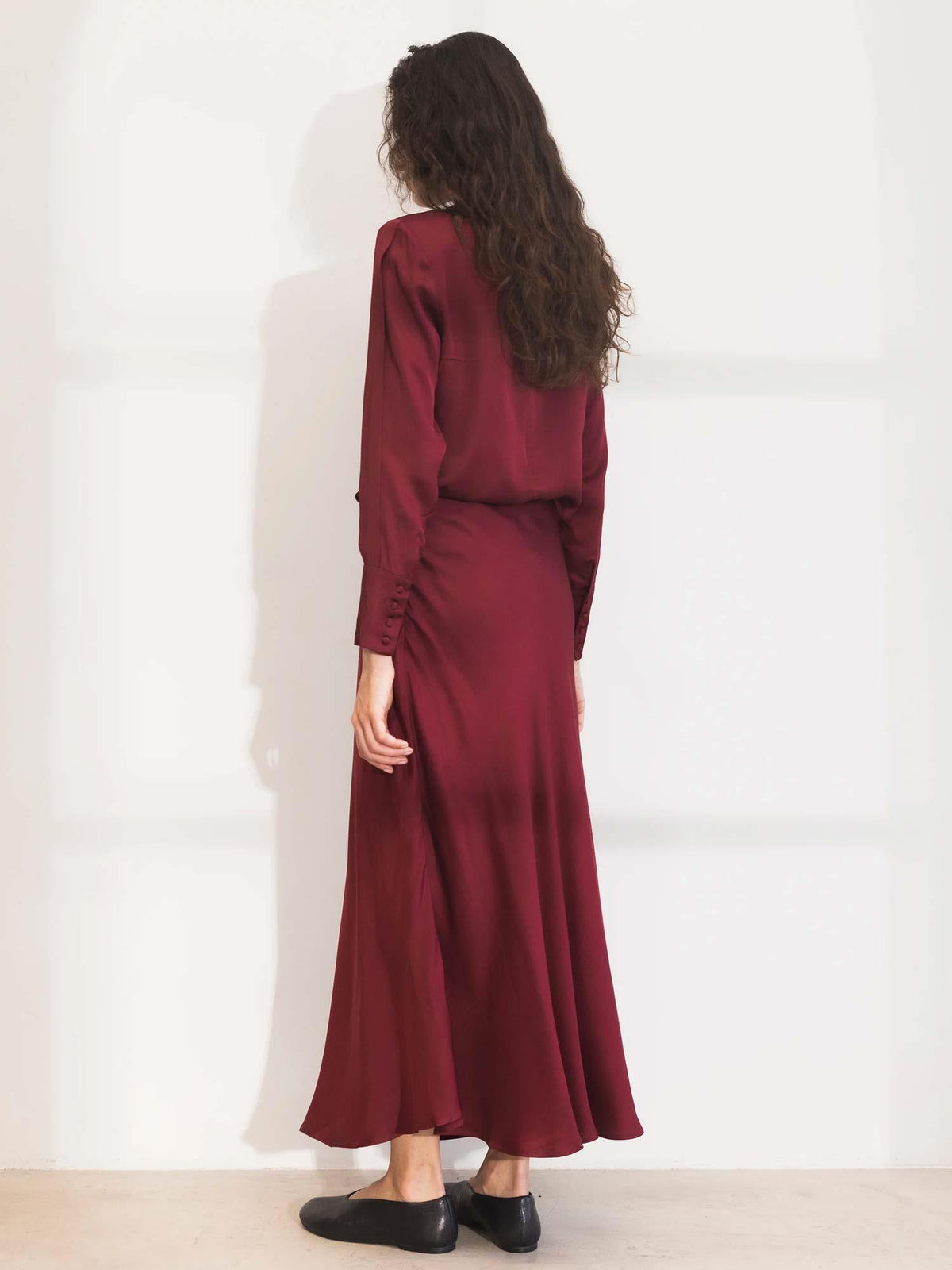 Lune Skirt - Dark Red