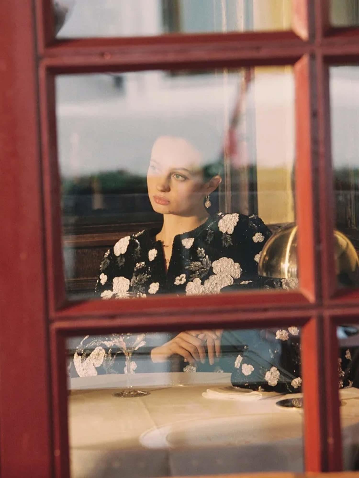 Beaded Cropped Jacket - Glamour