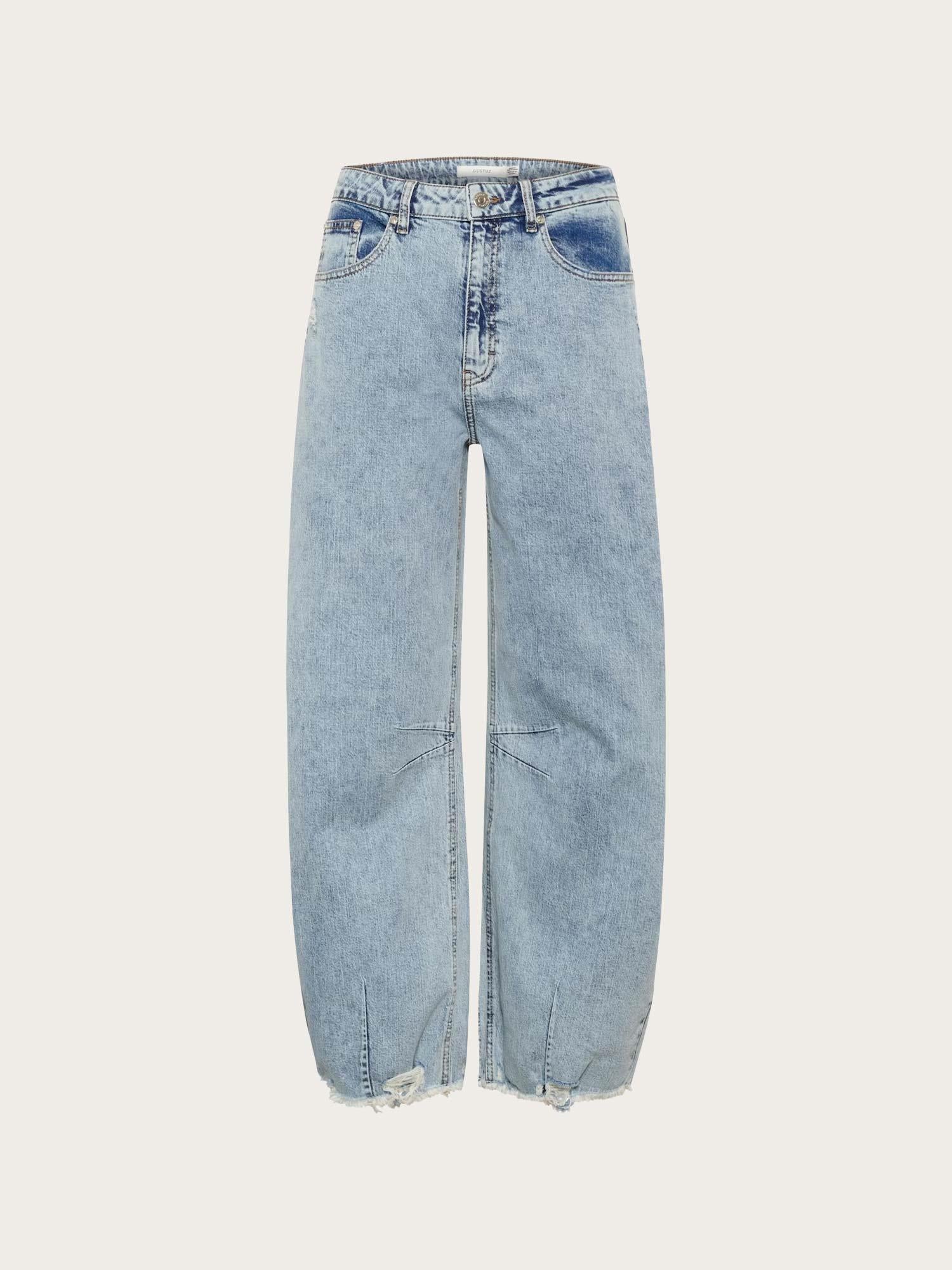 Dea mw Barrel Jeans - Light Blue Denim