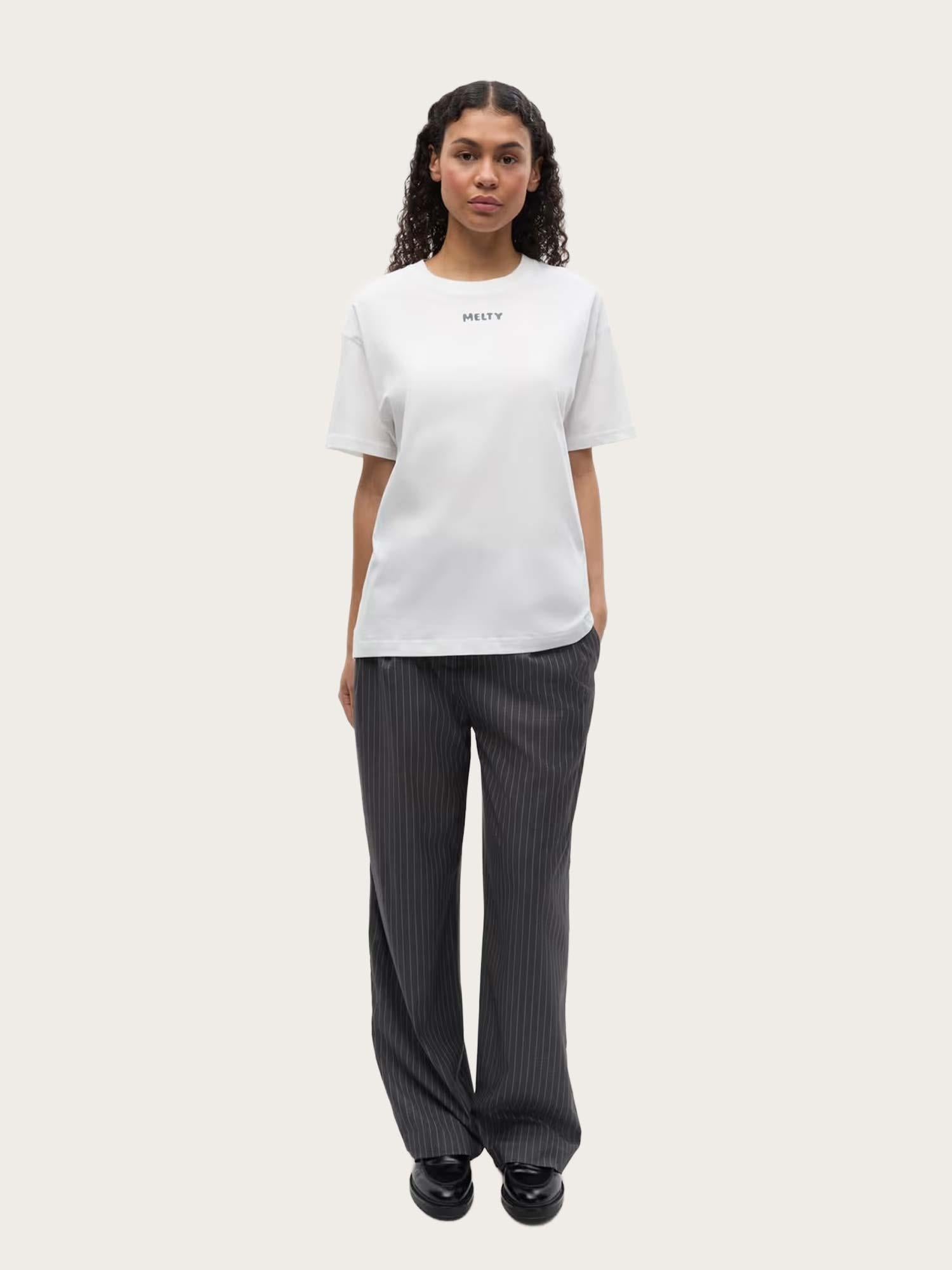 Enwilla Pants - Grey/White Pinstriped