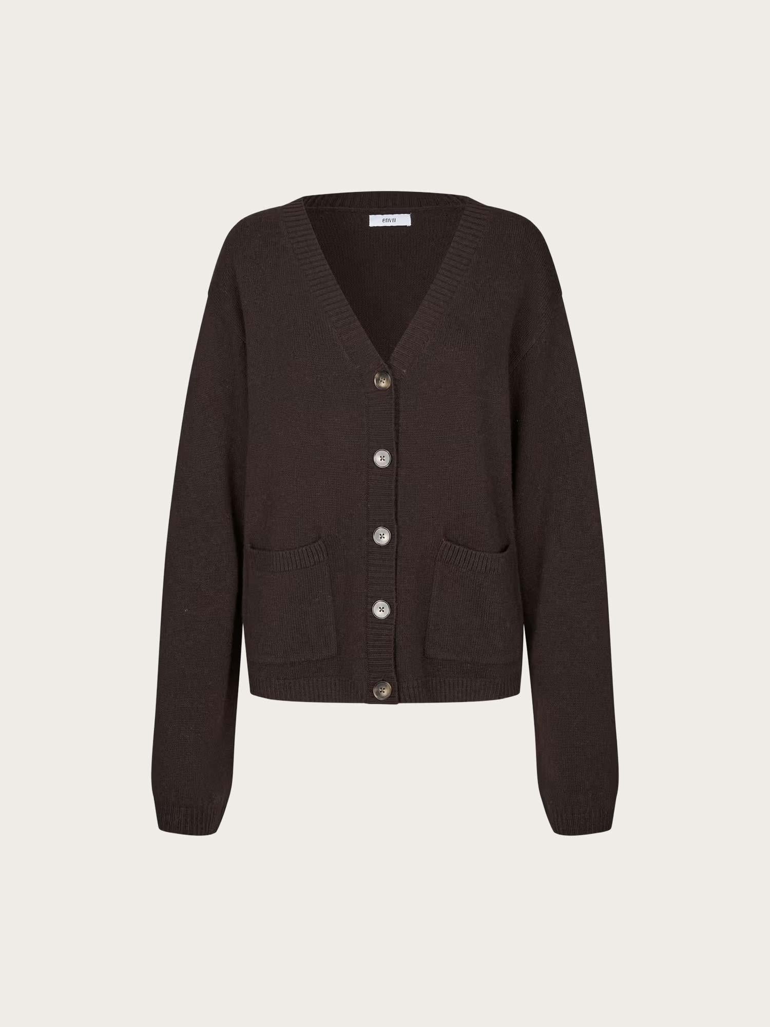 Enelise ls Cardigan - Chocolate Torte