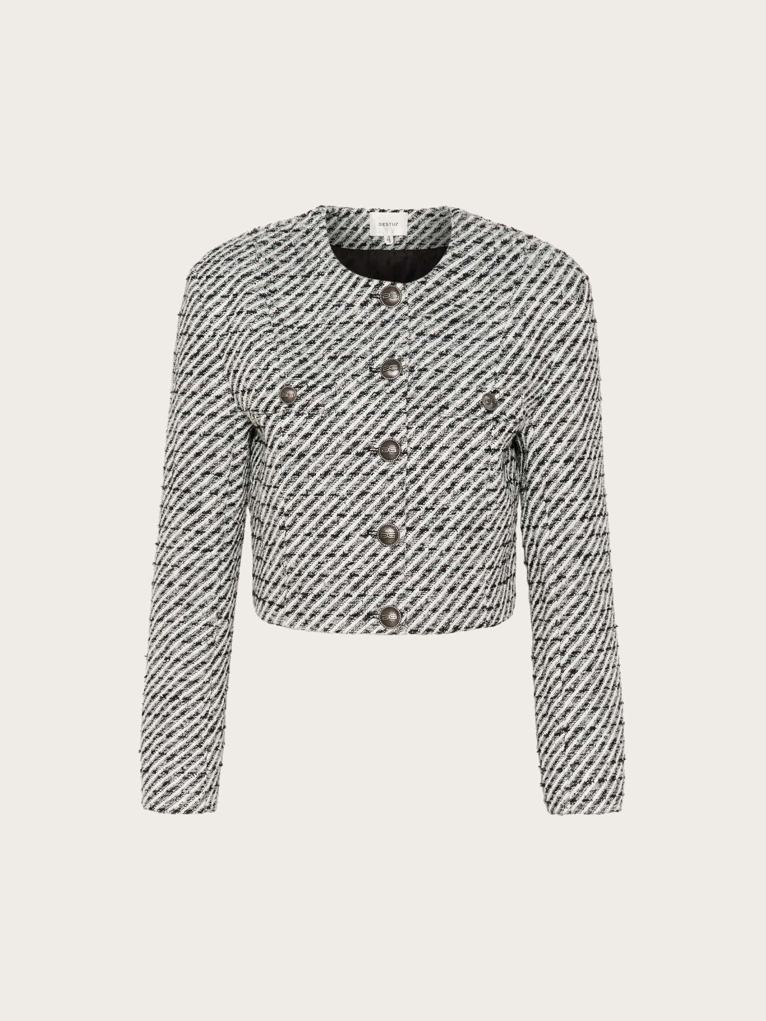 Amilina Jacket - Blacknwhite Lurex