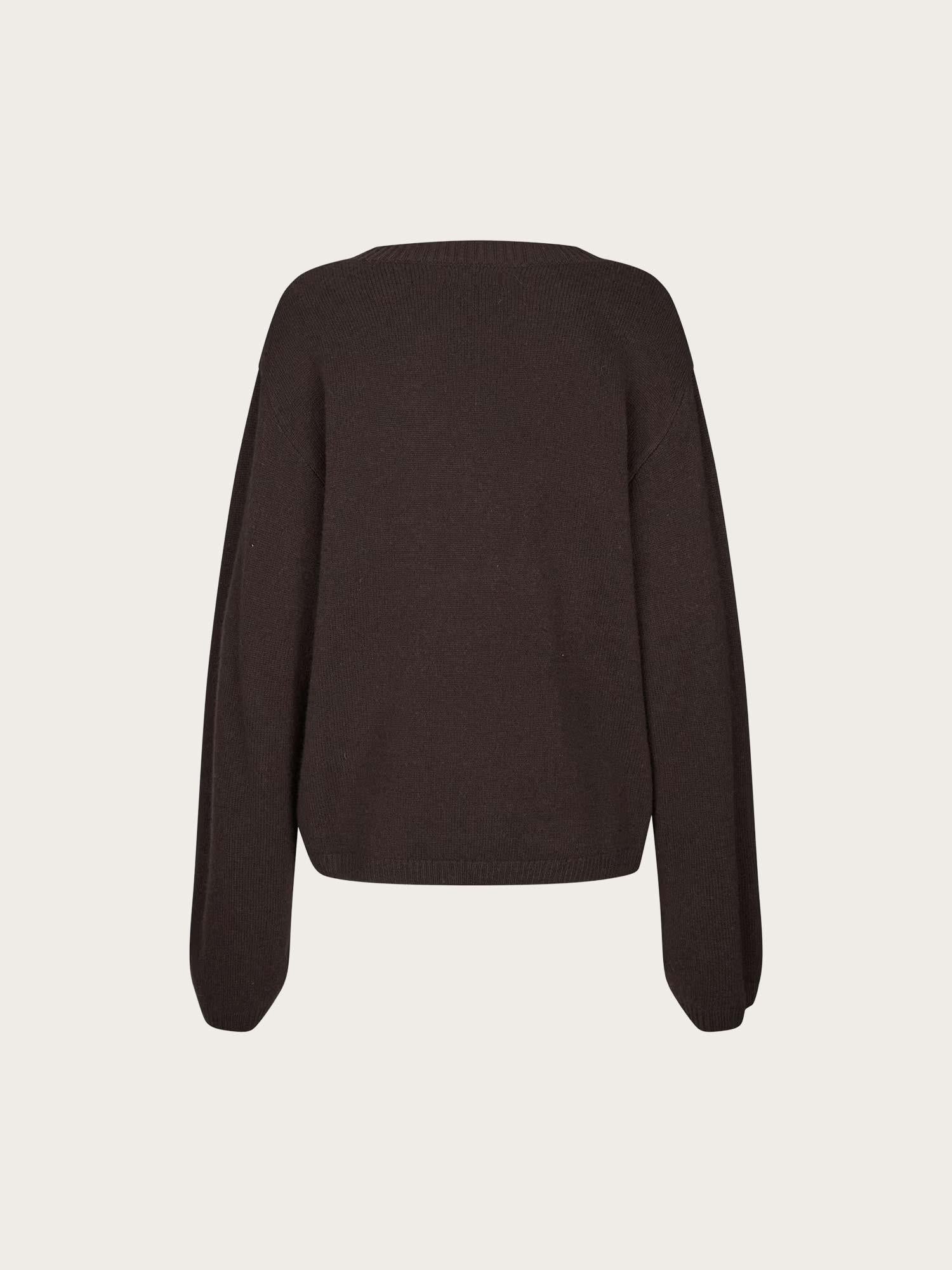 Enelise ls Cardigan - Chocolate Torte