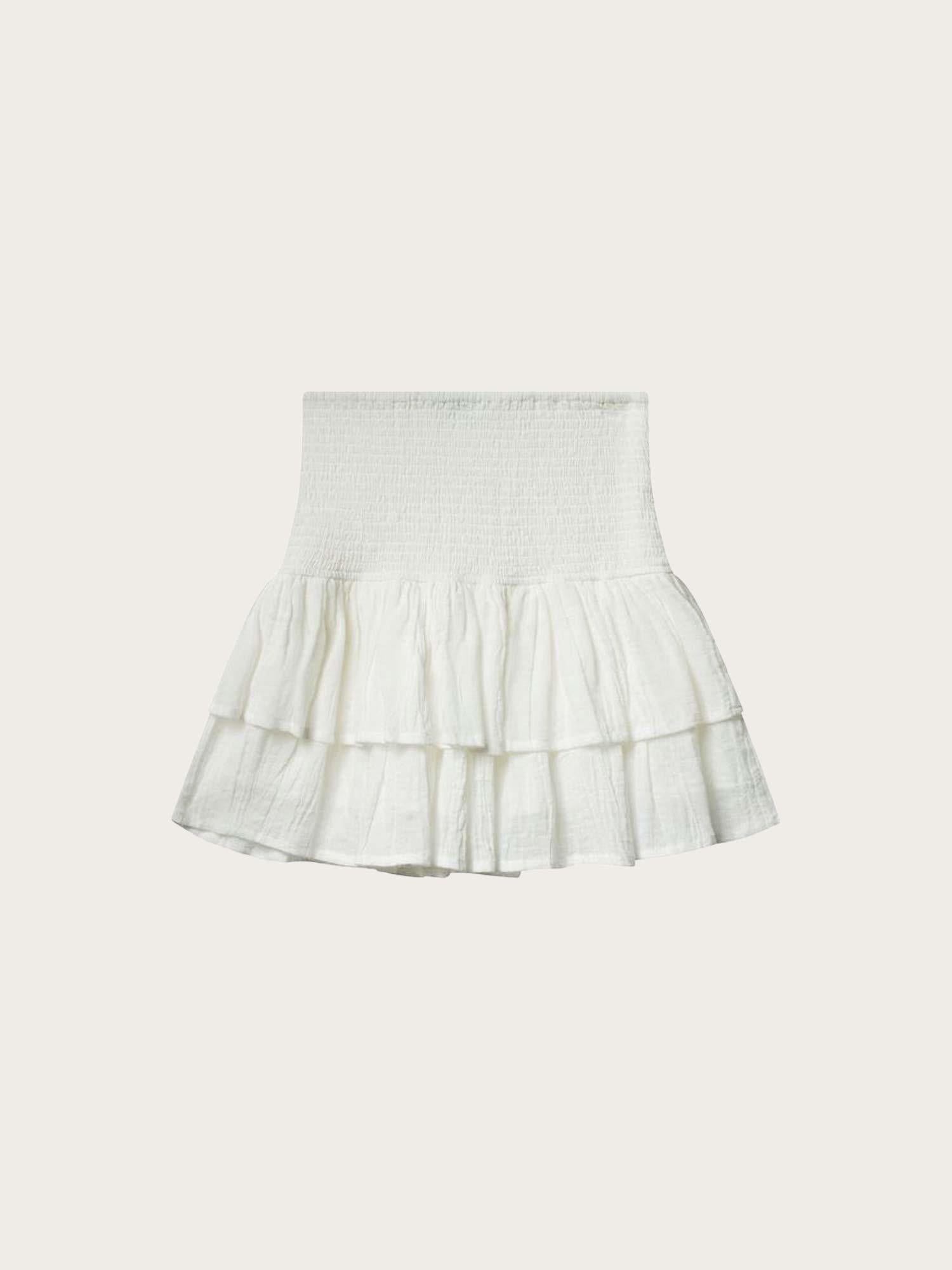 Sorrento Crinkled Skirt - White