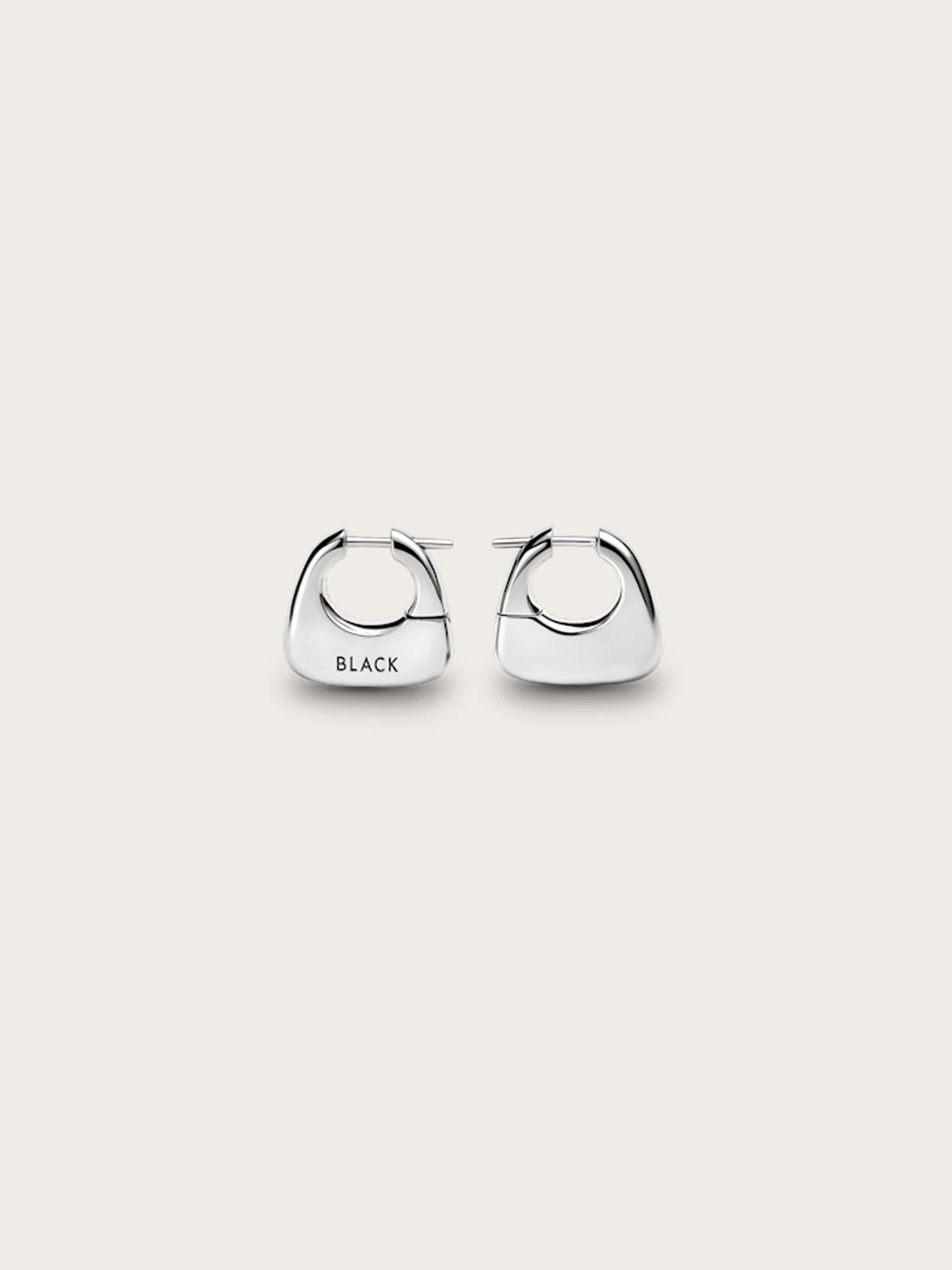 Tote Earrings Medium - Silver