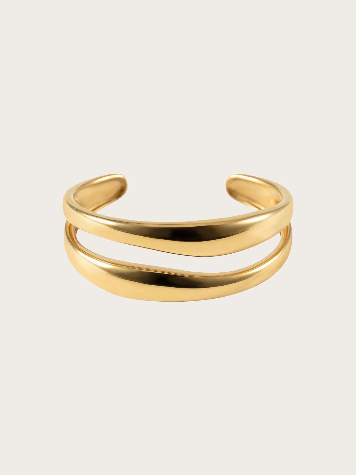 The Curved Bangle - Gold