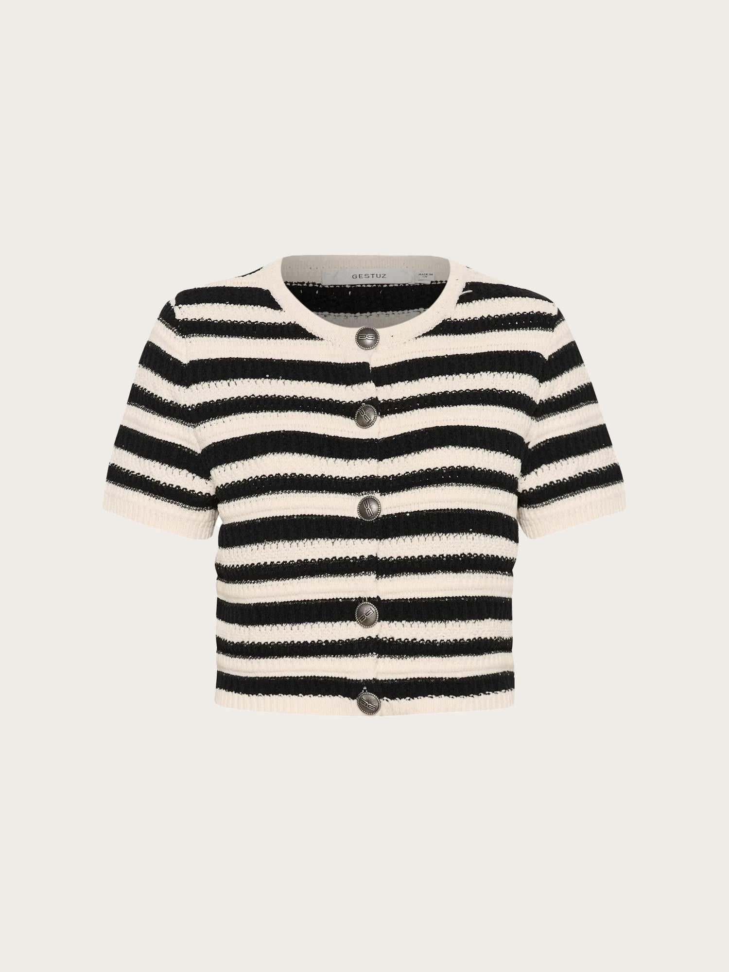 GZsailie Cardigan - Black/White Stripe