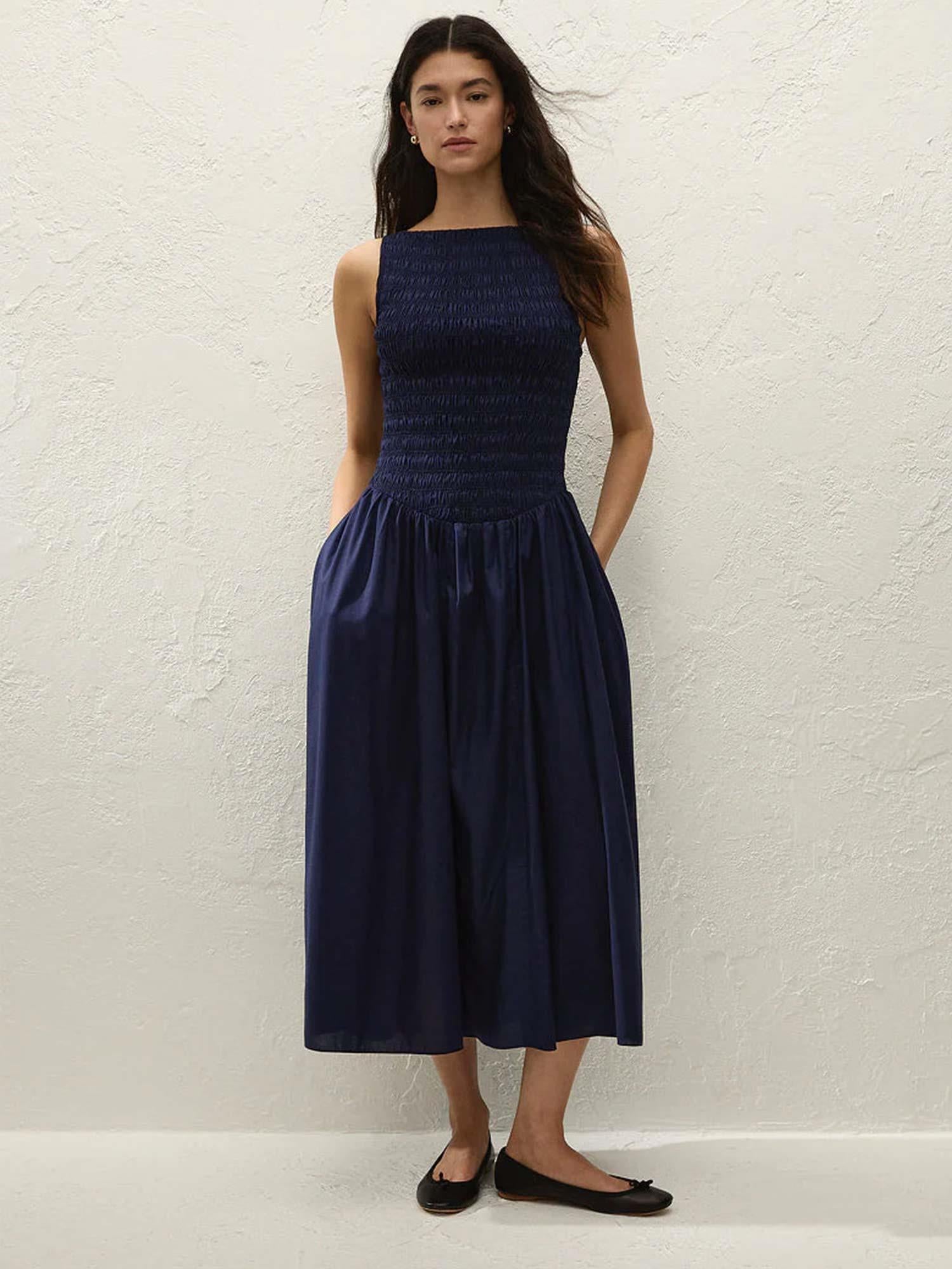 Luce Midi Dress - Vintage Navy