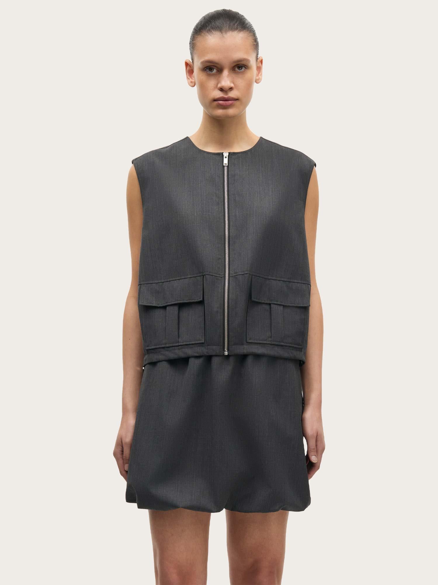 Saroko Skirt - Dark Grey Mel.