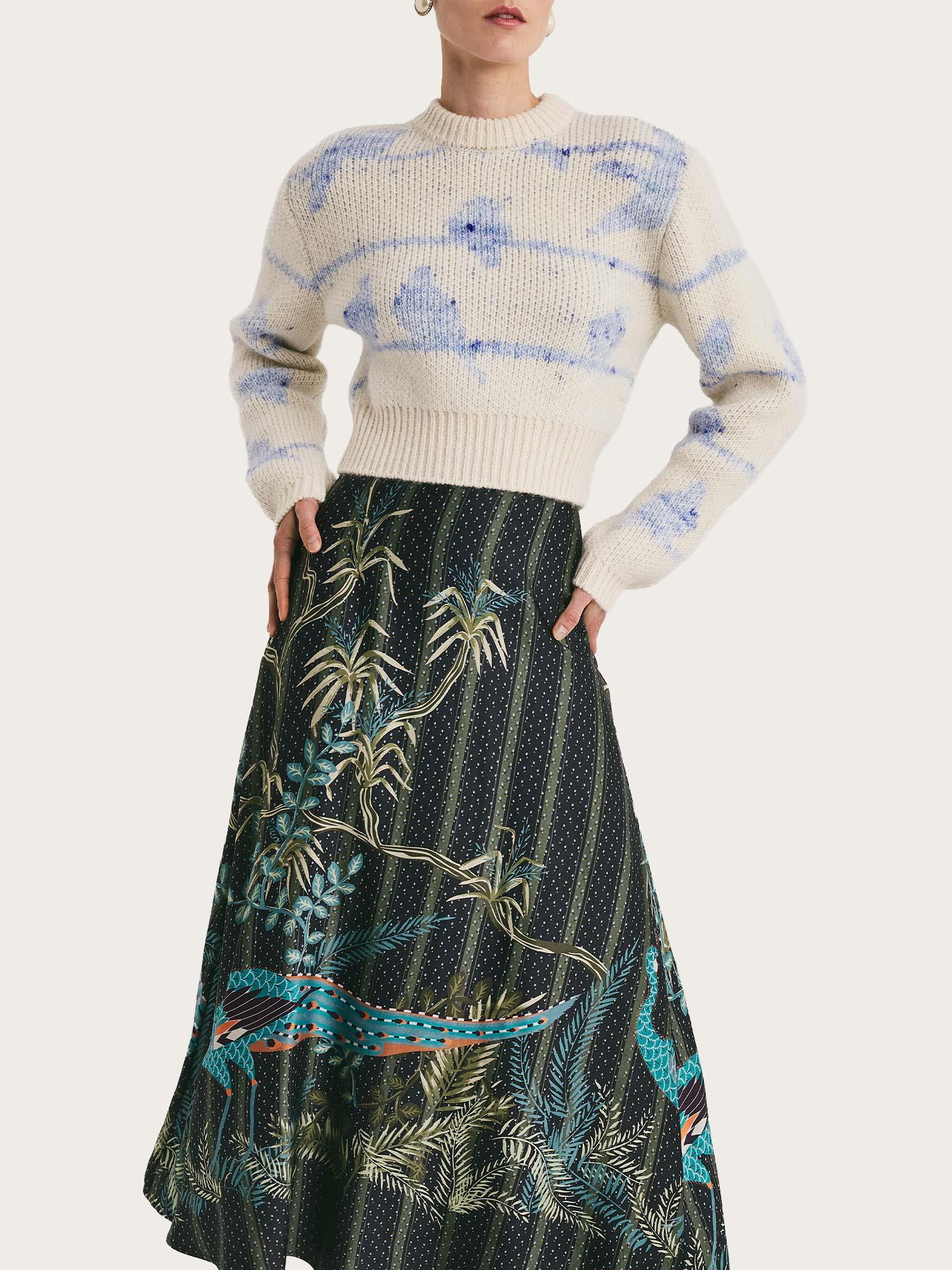 Jacquard Knit Sweater -