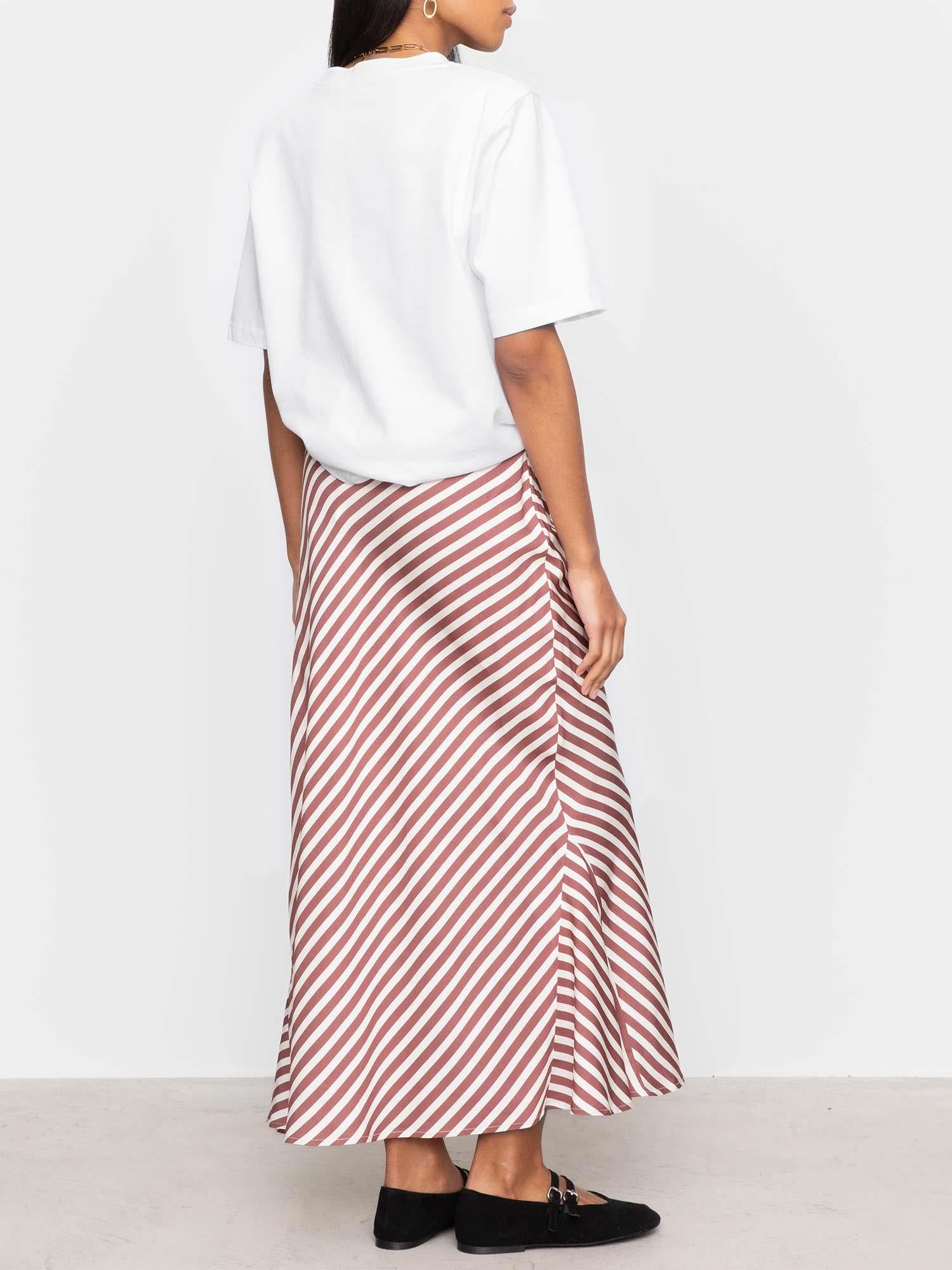 Hyro Skirt - Terracotta Srtripe