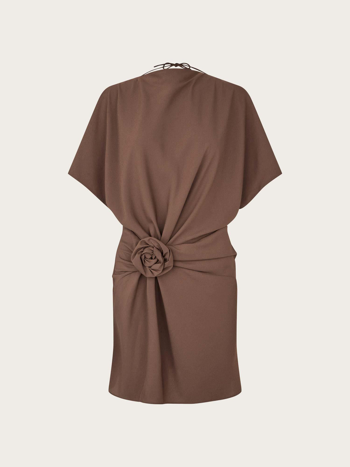 Mini Twisted Dress - Chestnut